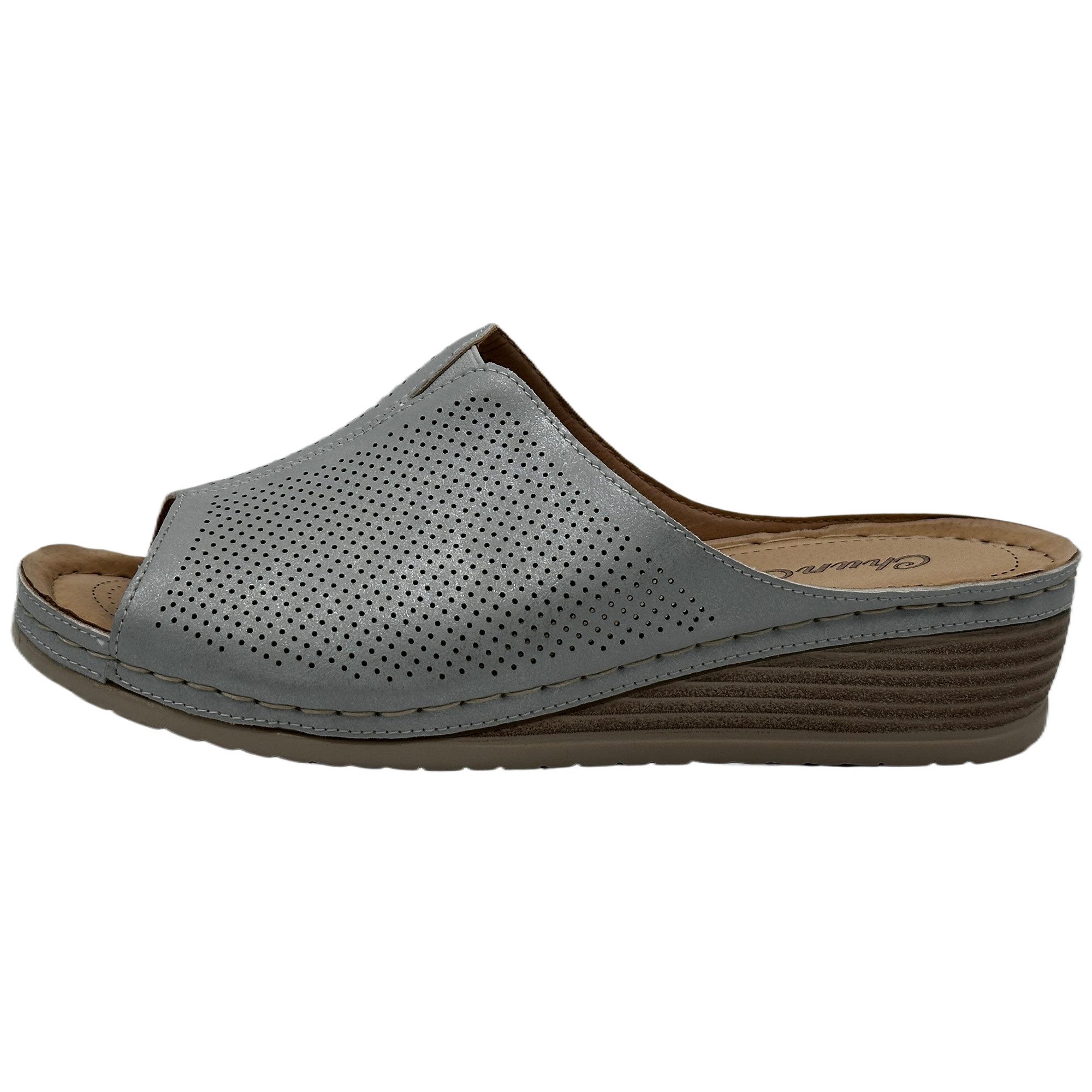 Nowaland Damen-Pantoletten mit Komfort-Innensohle und Keilabsatz Pantolette günstig online kaufen