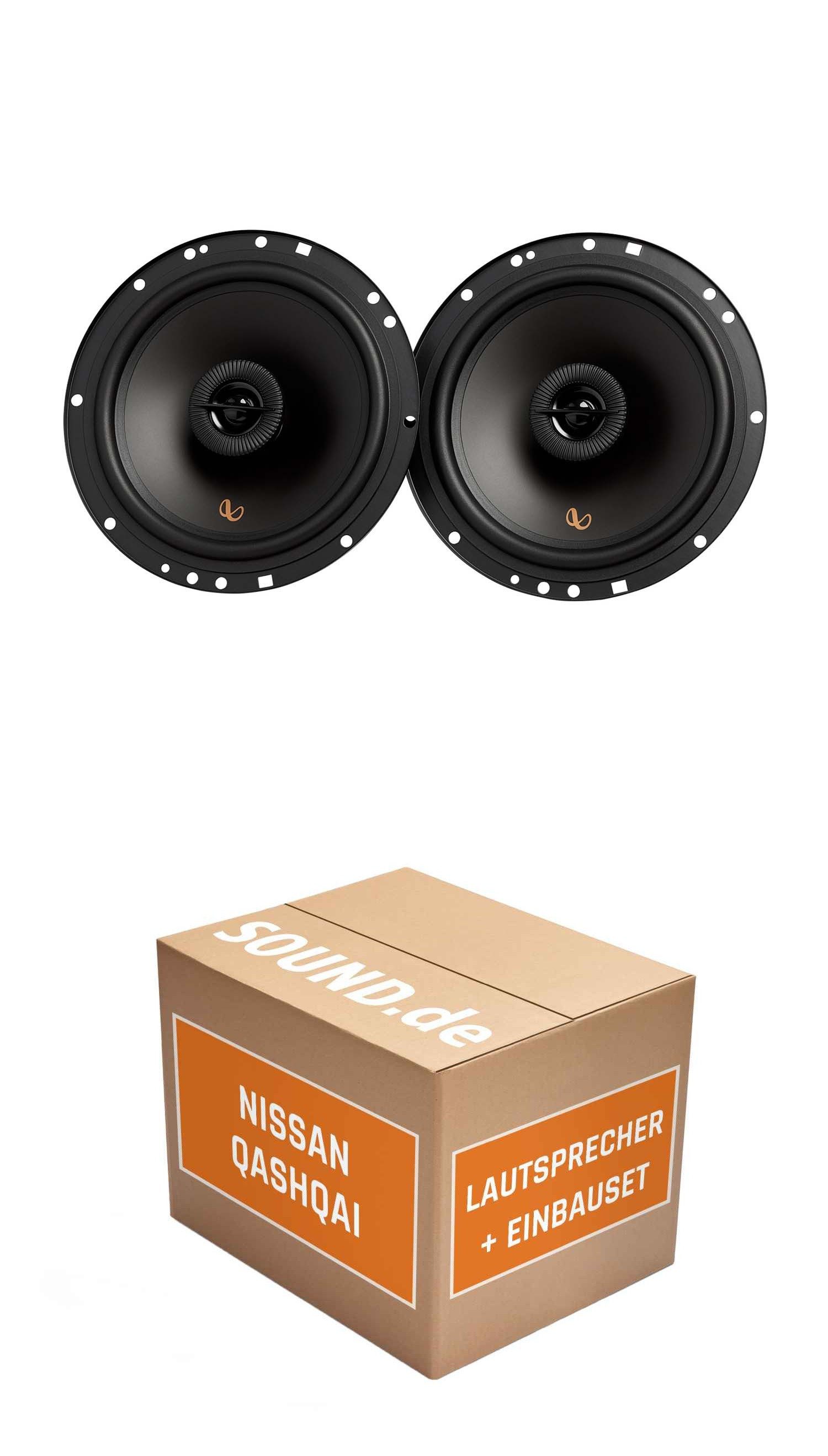 JUST SOUND best choice for caraudio Lautsprecher Boxen Einbauset Infinity Alpha 603F Nissan Qashqai J10 Auto-Lautsprecher (60 W)