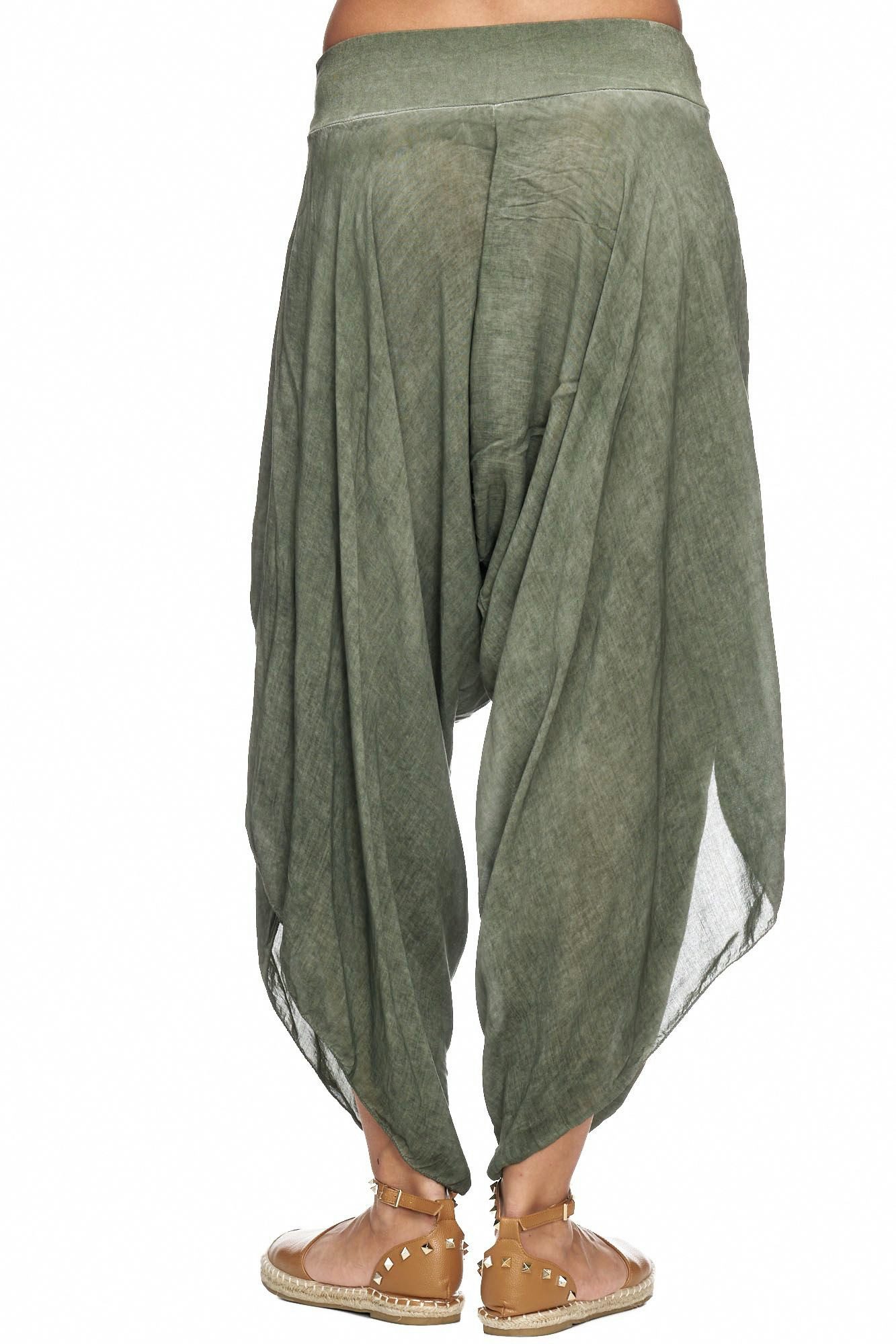 MIRROSI Hosenrock Damen Made in Italy Leicht Bequem Onesize (Gr.36-44) (100% Viskose, bund mit gummizug) Rock für Frühling Sommer Herbst