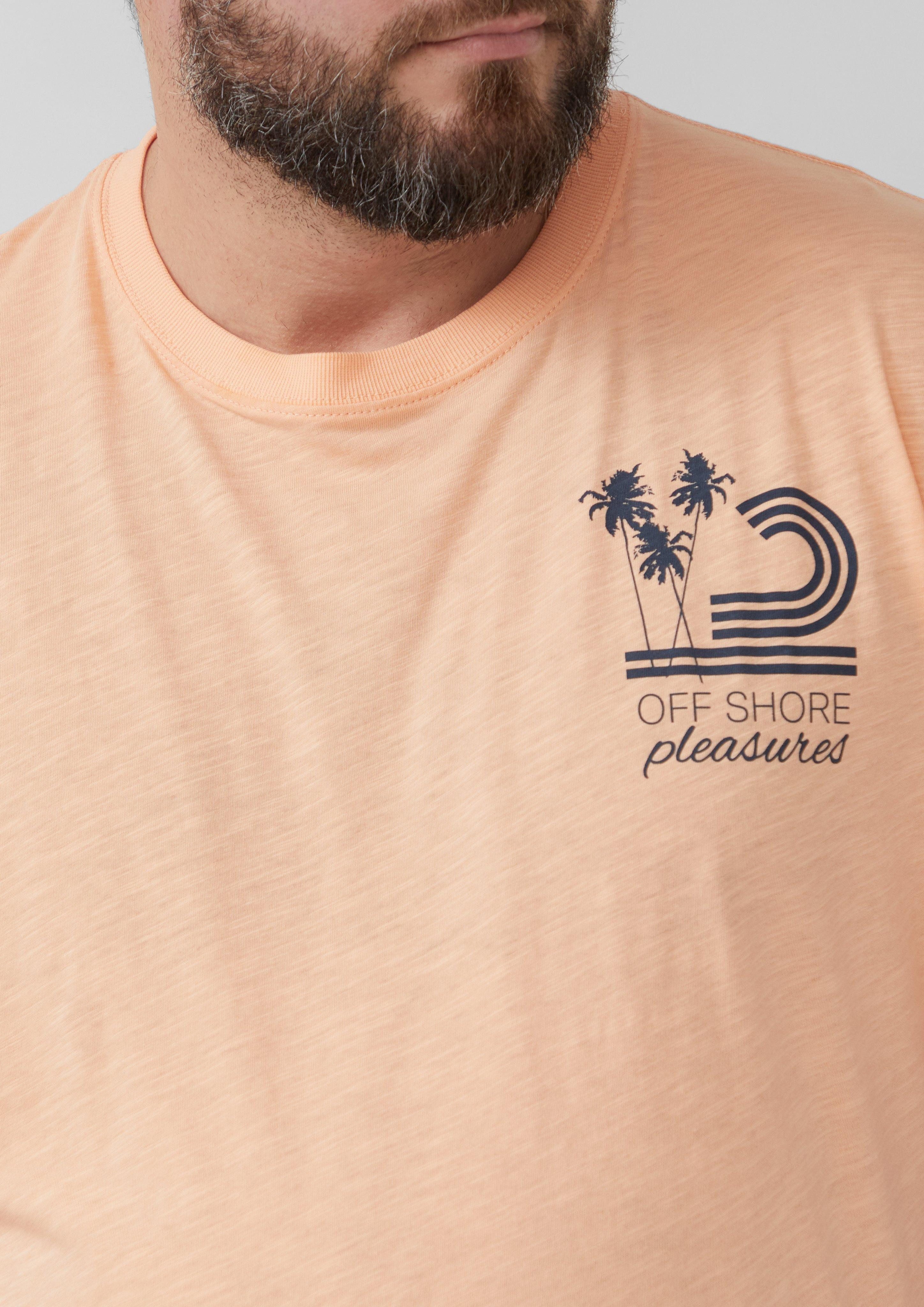 s.Oliver Kurzarmshirt Baumwoll-T-Shirt mit Frontprint und günstig online kaufen
