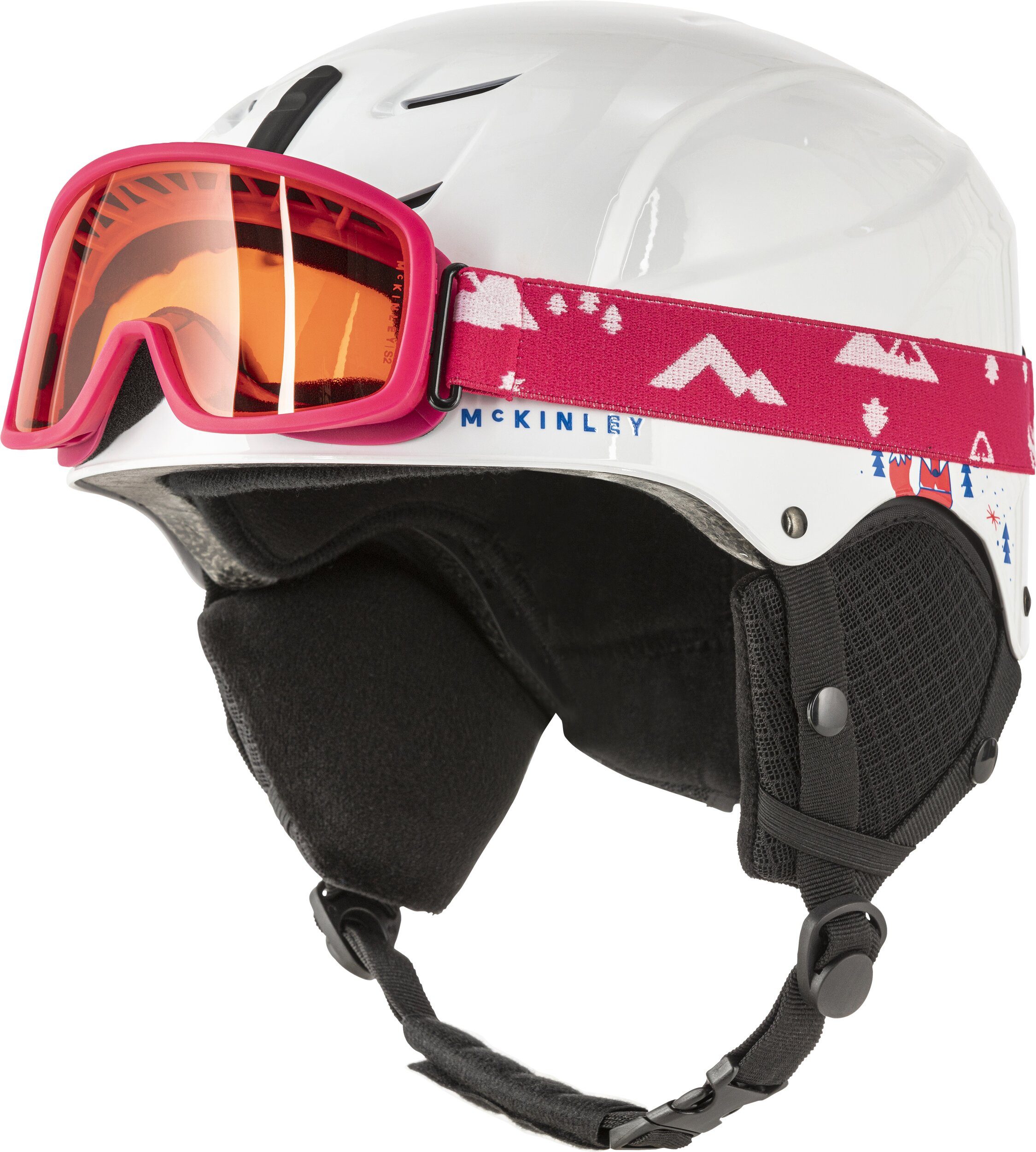 McKINLEY Skihelm Ki.-Ski-Helm +BrilleSet MistralFoxy PINK
