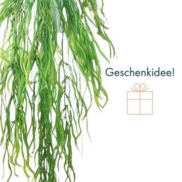 Kunstpflanze Rankpflanze Weidenhänger Weide künstlich hängend im Topf 673, PassionMade, Höhe 80 cm, Dekopflanze Hängepflanze