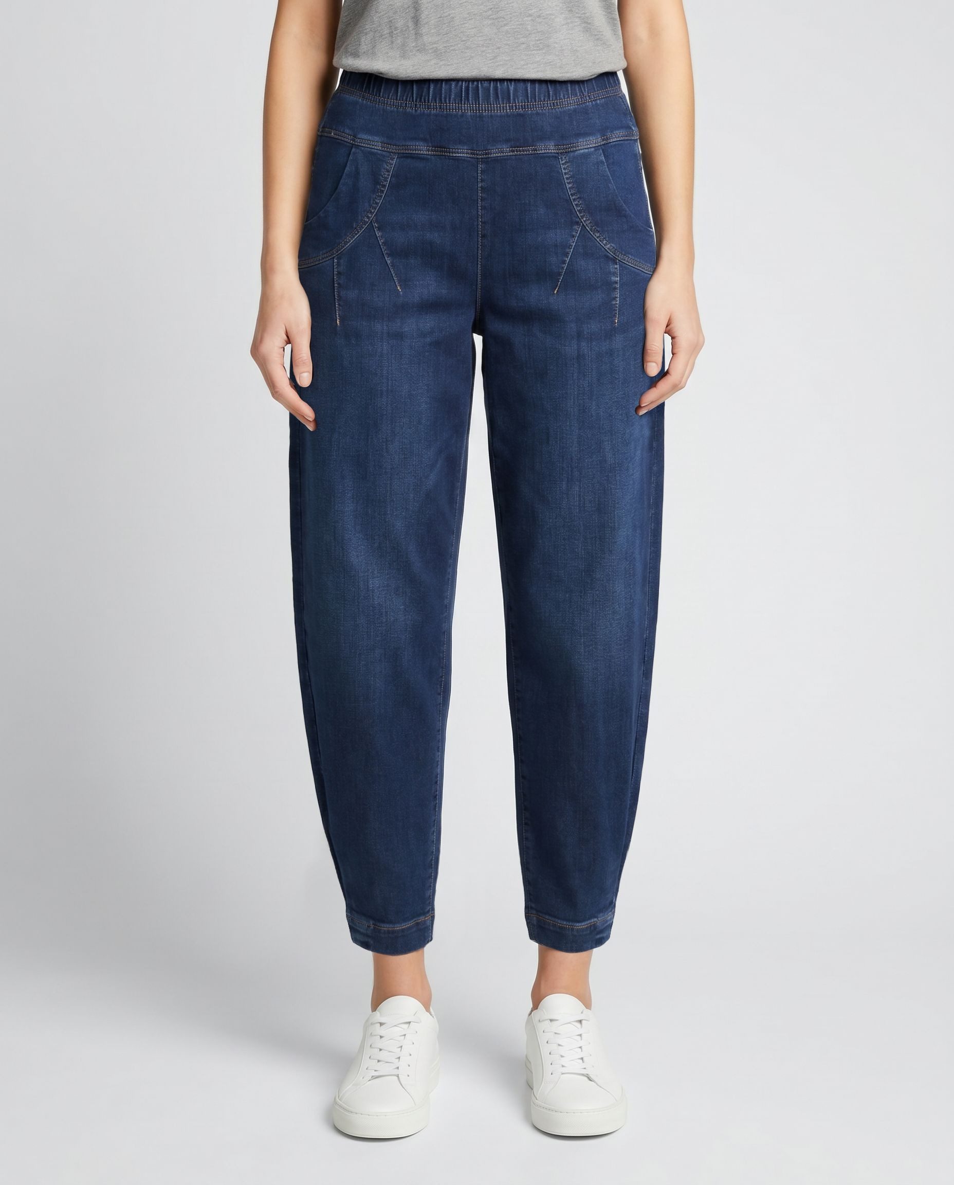 Stehmann 7/8-Jeans Rachell3-700W mit elastischem Bund und Flared Legs