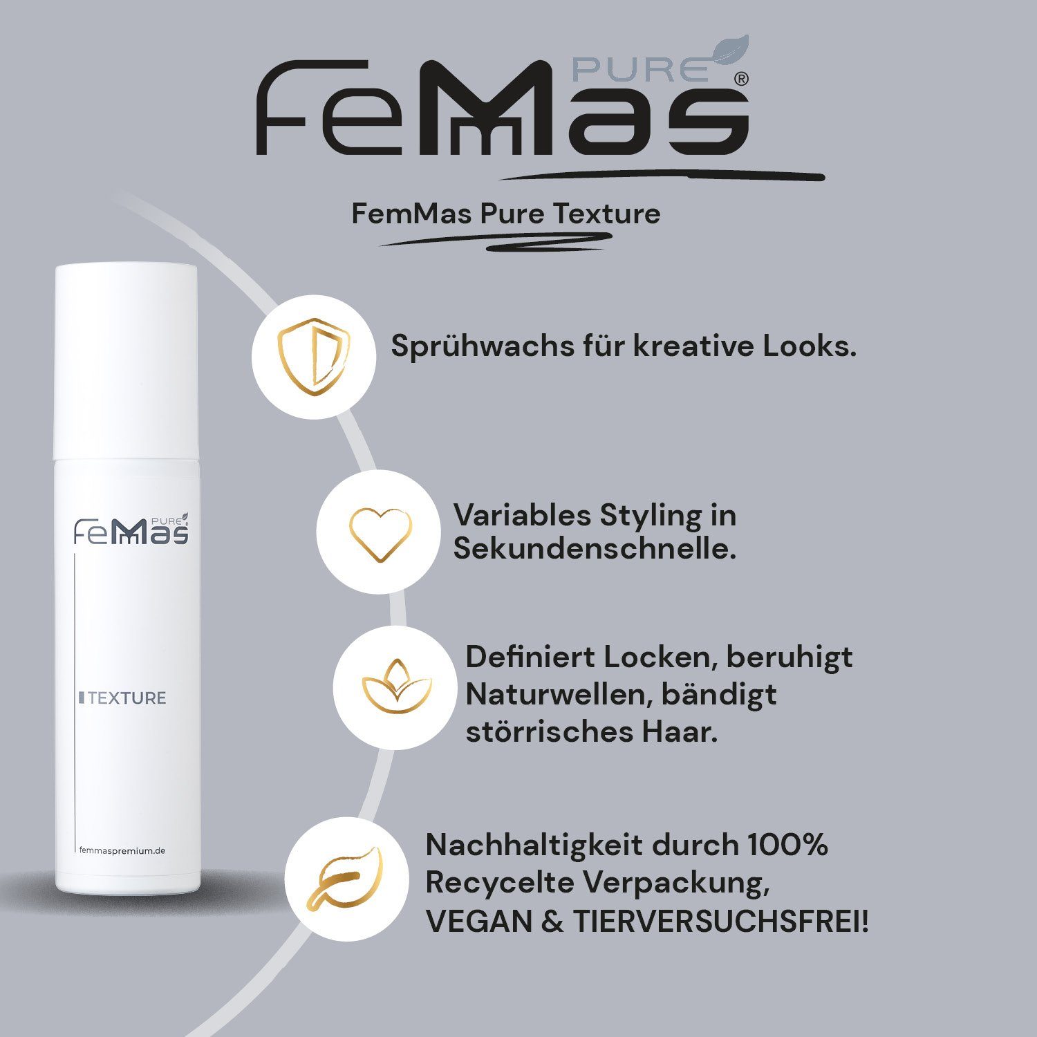 Texture Pure 150ml Femmas Femmas Premium Haarwachs
