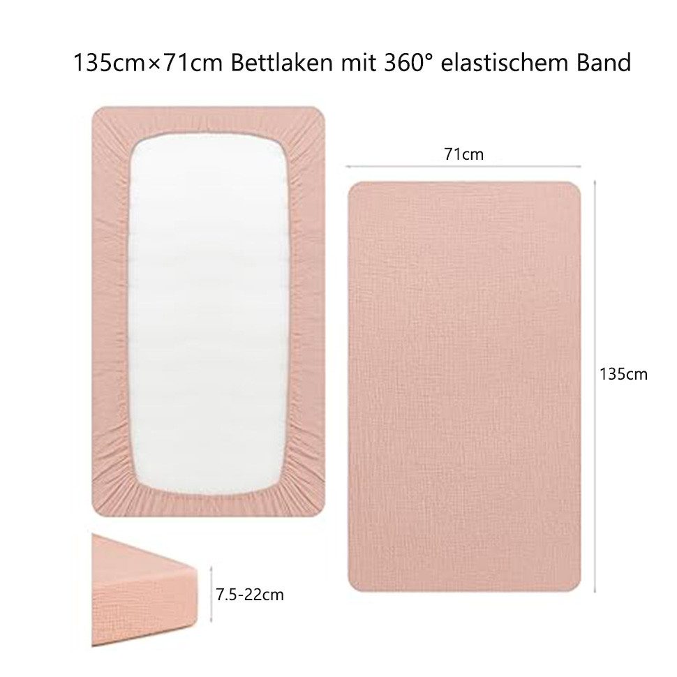 Kaket Babybettwäsche Babybett Spannbettlaken, 2er Set, günstig online kaufen