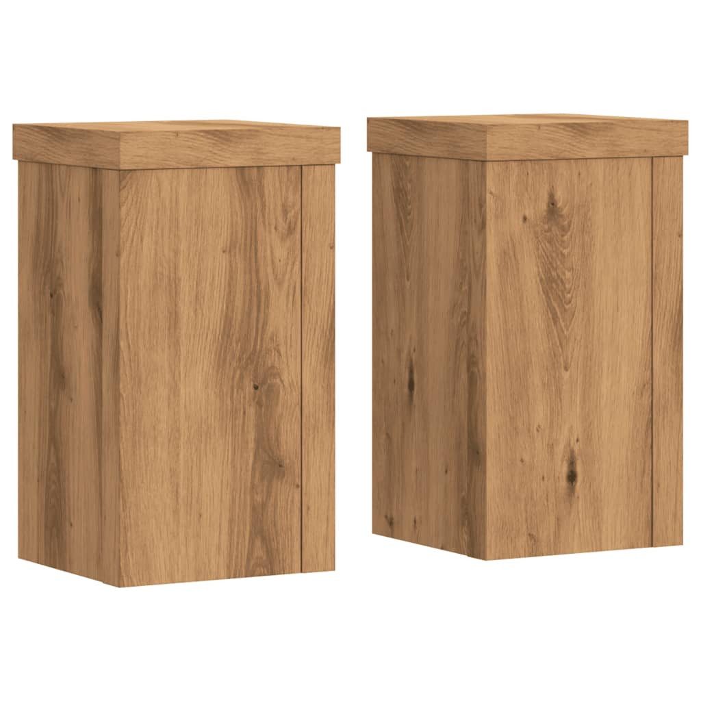 vidaXL Blumenständer Pflanzenständer 2 Stk. Artisan-Eiche günstig online kaufen