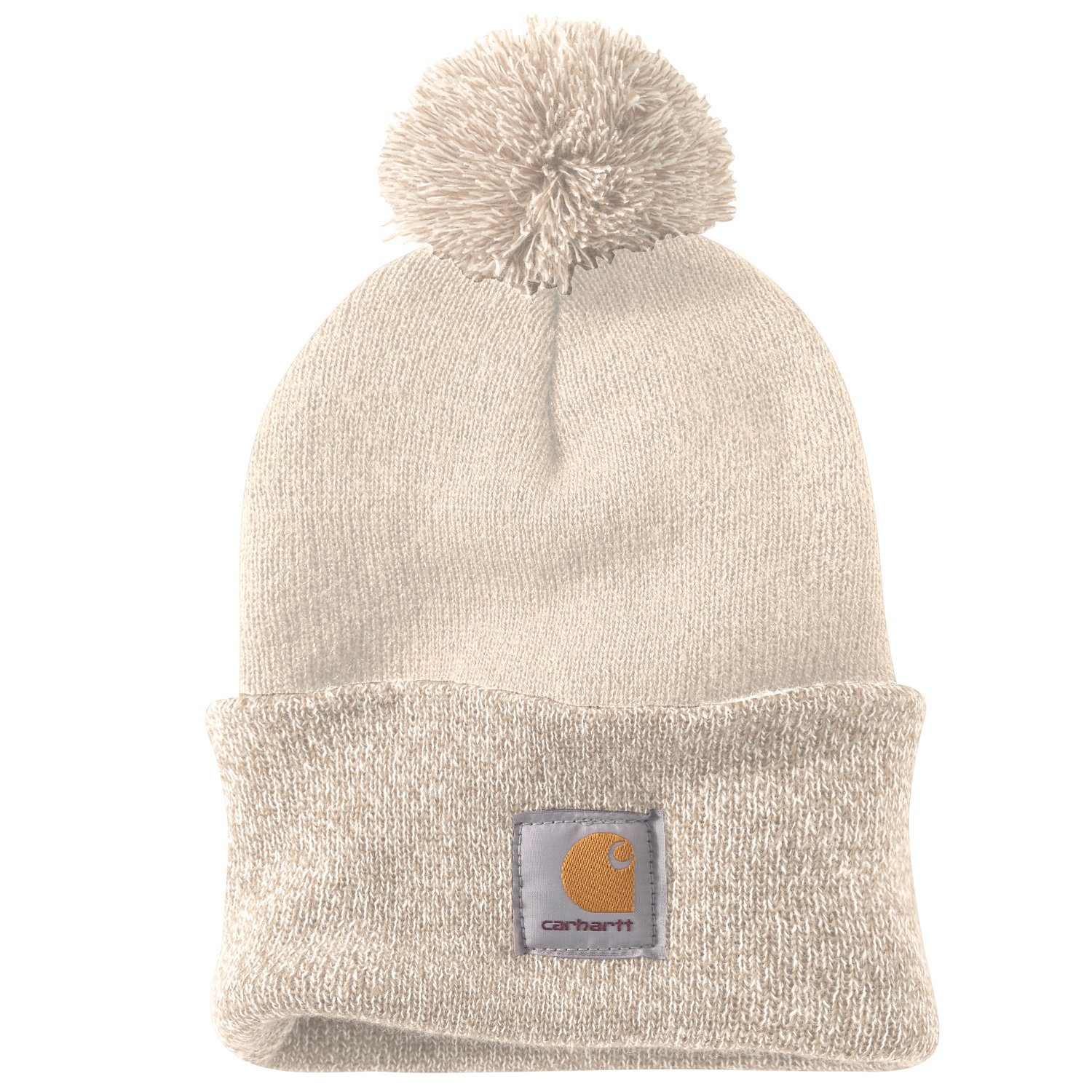 Carhartt Knit Pom-Pom white Bommelmütze Beanie Cuffed Unisex Carhartt winter Beanie