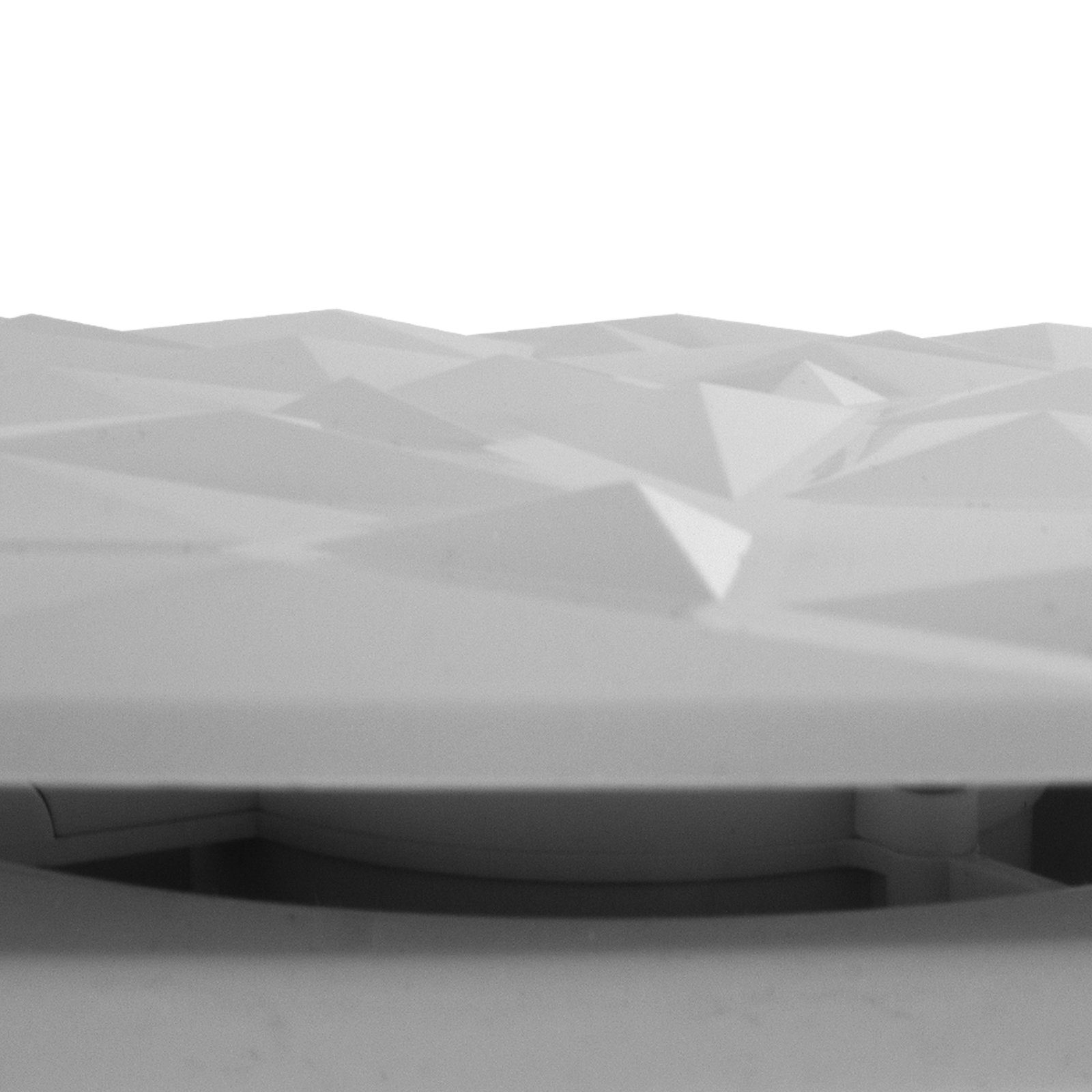 VONLIS Wandventilator Deckenventilator Deckenventilator Badlüfter Diamant Lüfter weiß Panel Ø125mm, Standard
