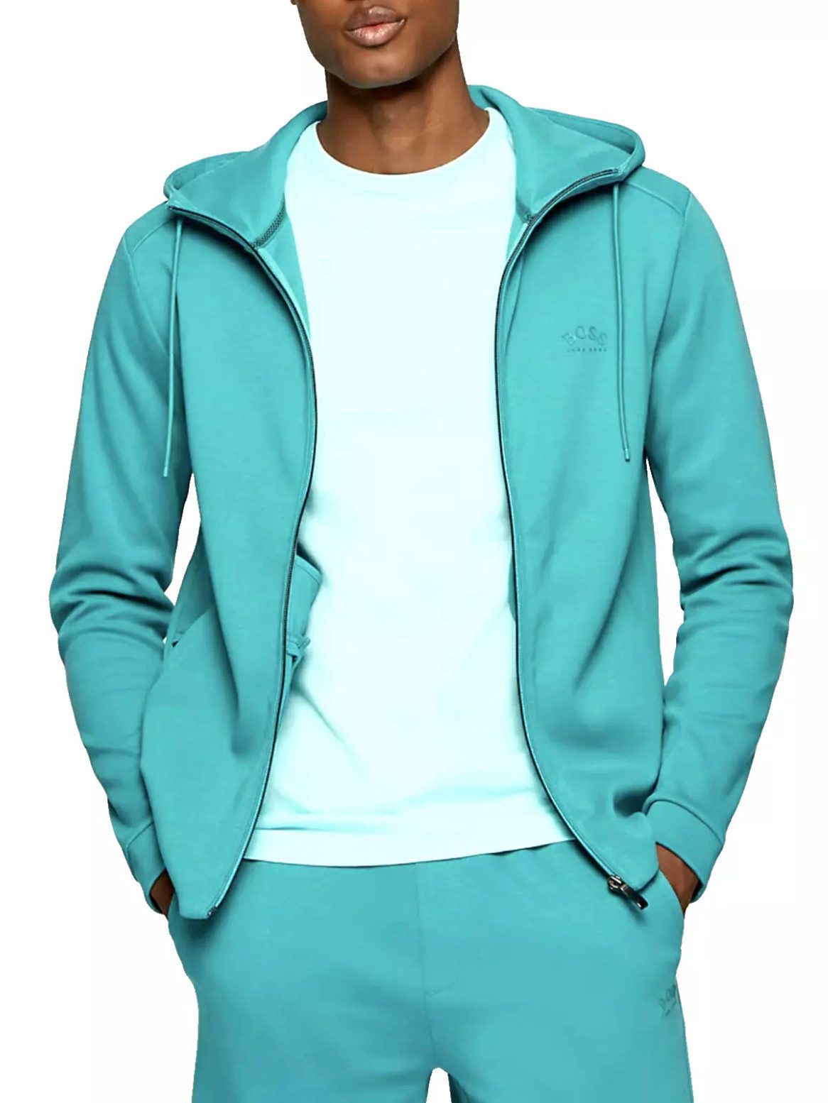 BOSS Kapuzensweatjacke Herren Saggy Circle Jacke