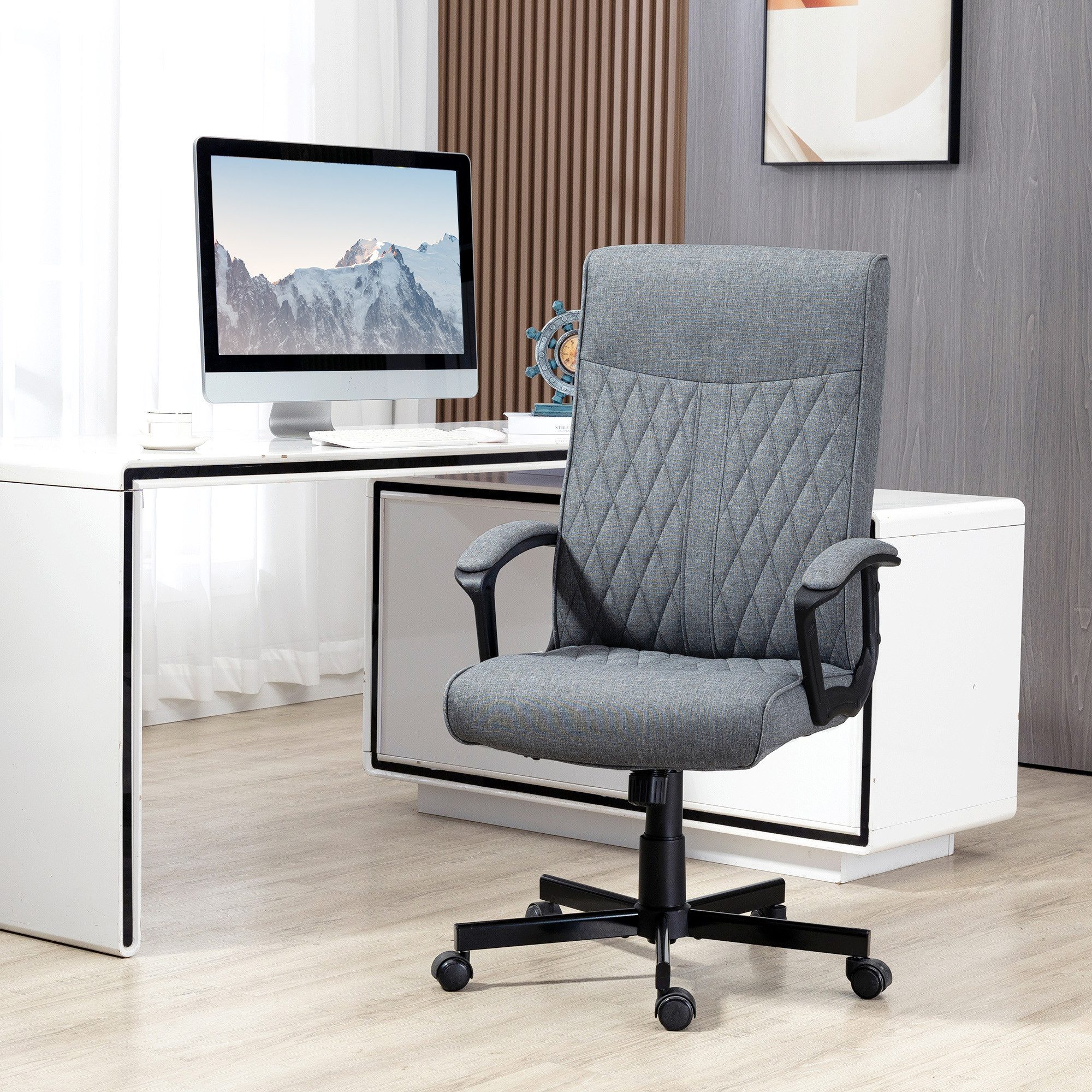 Vinsetto Bürostuhl Ergonomischer Schreibtischstuhl mit Wippfunktion günstig online kaufen