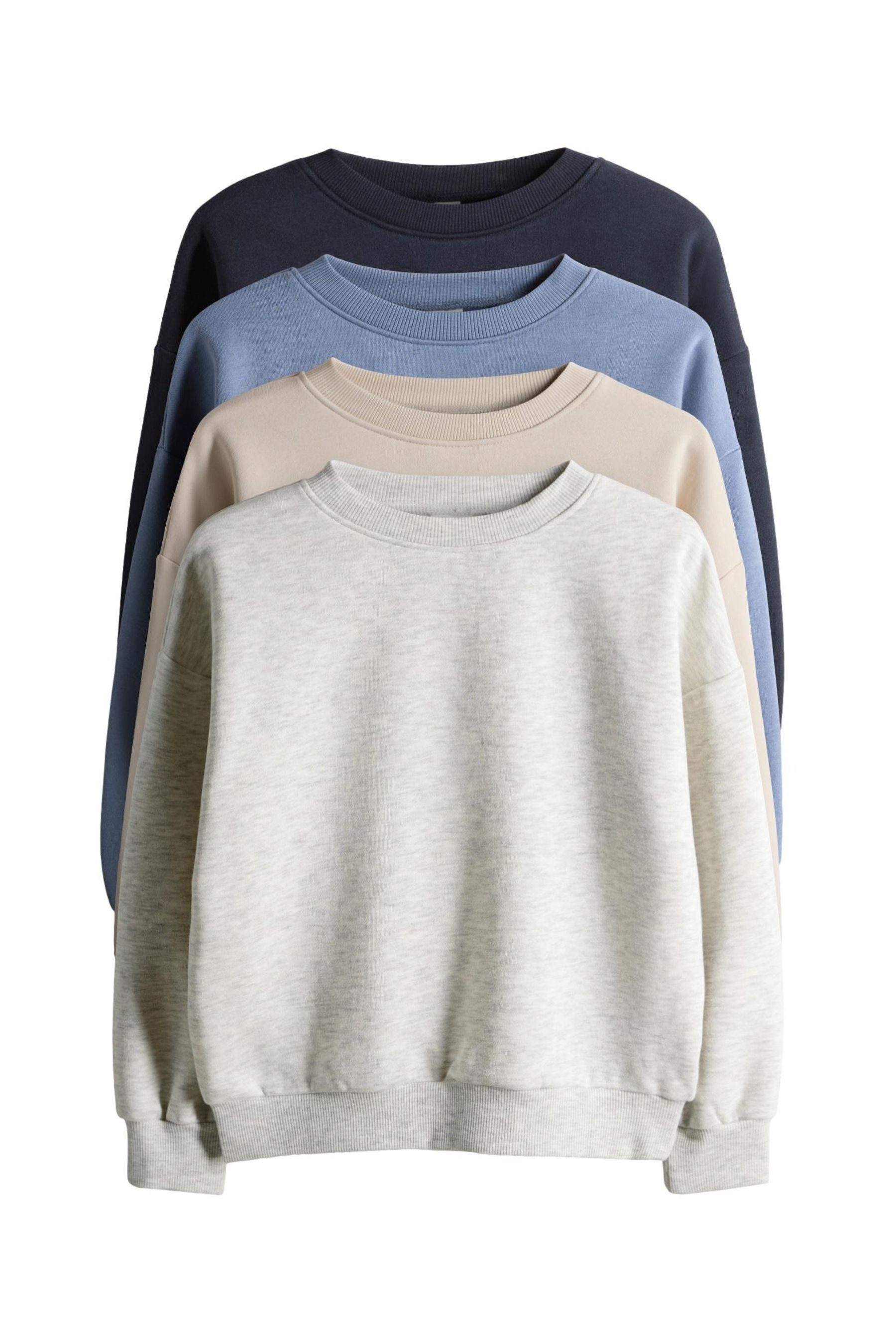 The Set Sweater The Set Rundhals-Sweatshirts aus Jersey 4er-Pack (4-tlg)