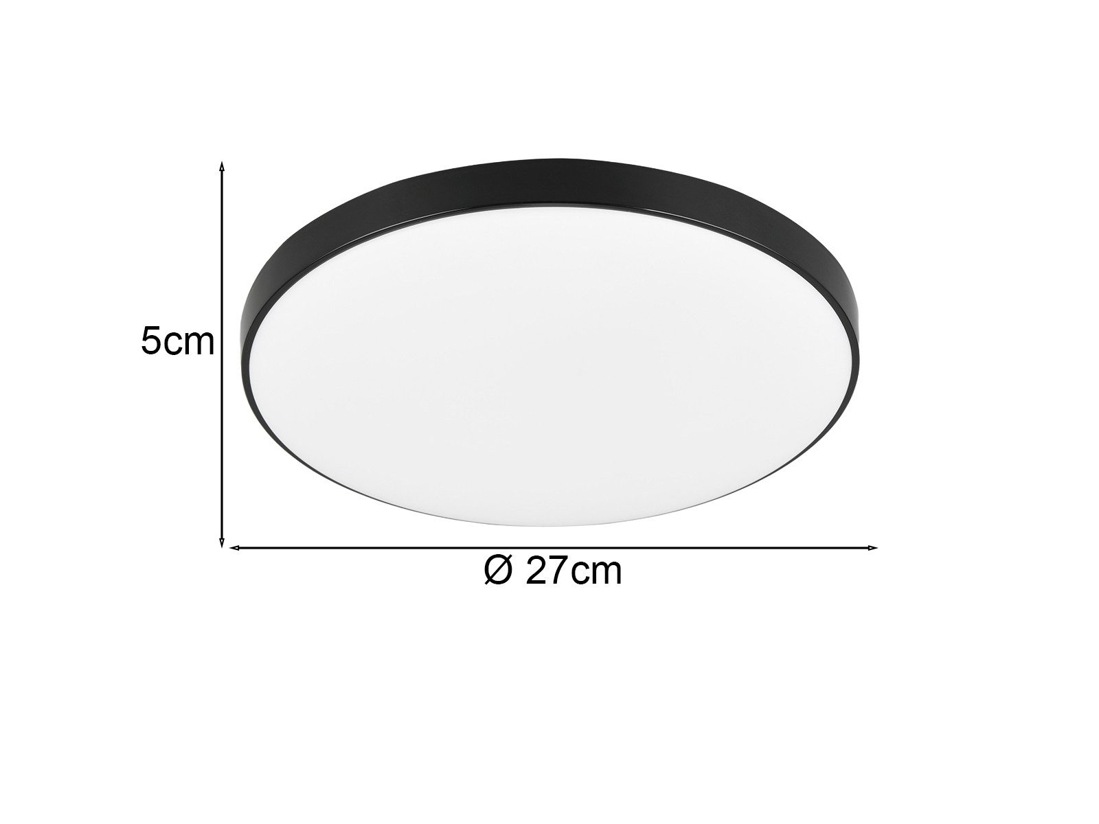 Reality Leuchten LED Deckenleuchte, LED fest integriert, Neutralweiß, flach-e klein-e Deckenlampe Badezimmer Jugendzimmer Flur Ø27cm