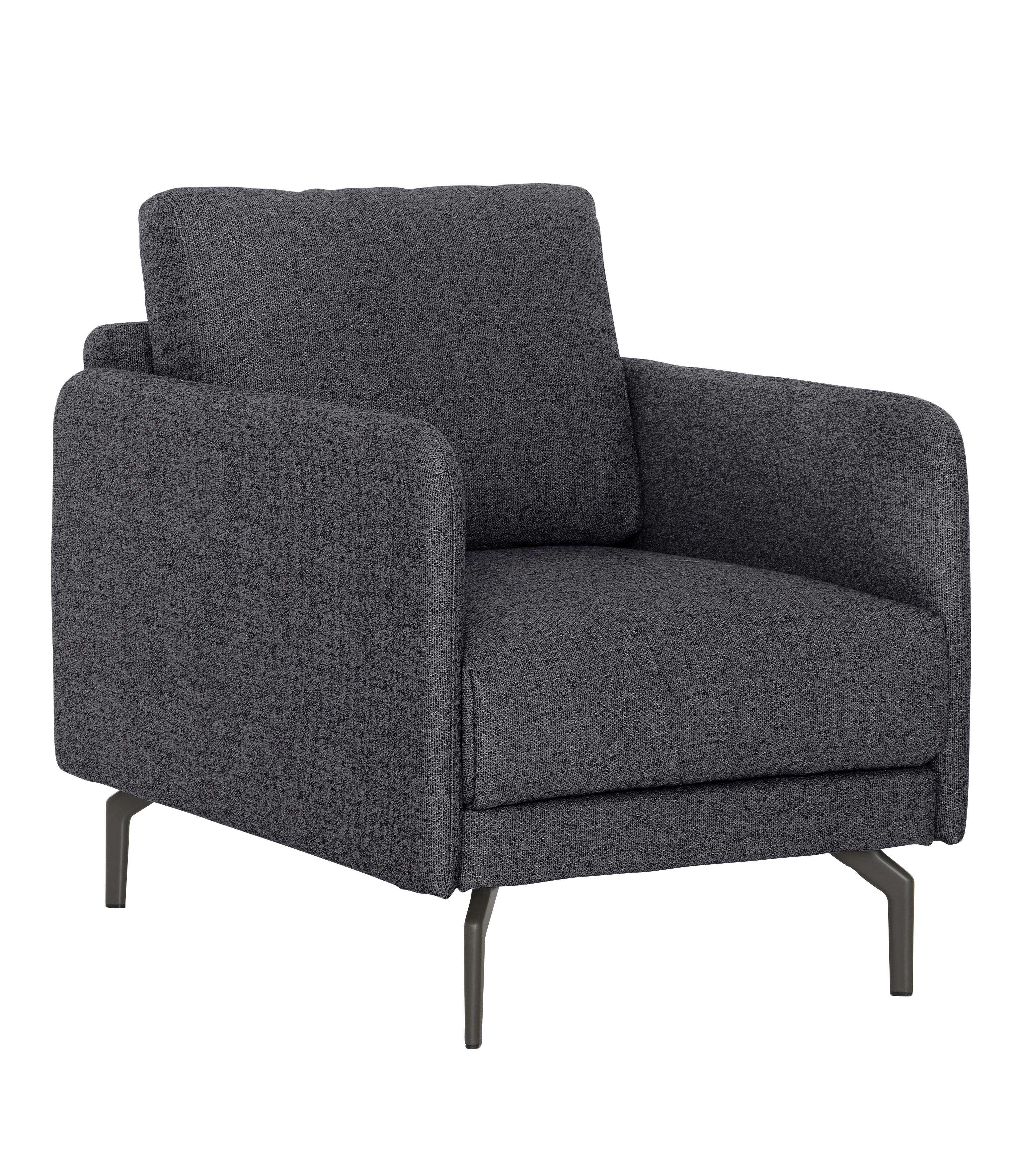 Creation BY ROLF BENZ Sessel CR.450, Designsessel, Loungesessel, Armlehne sehr schmal, Breite 70 cm, Alugussfuß Umbragrau