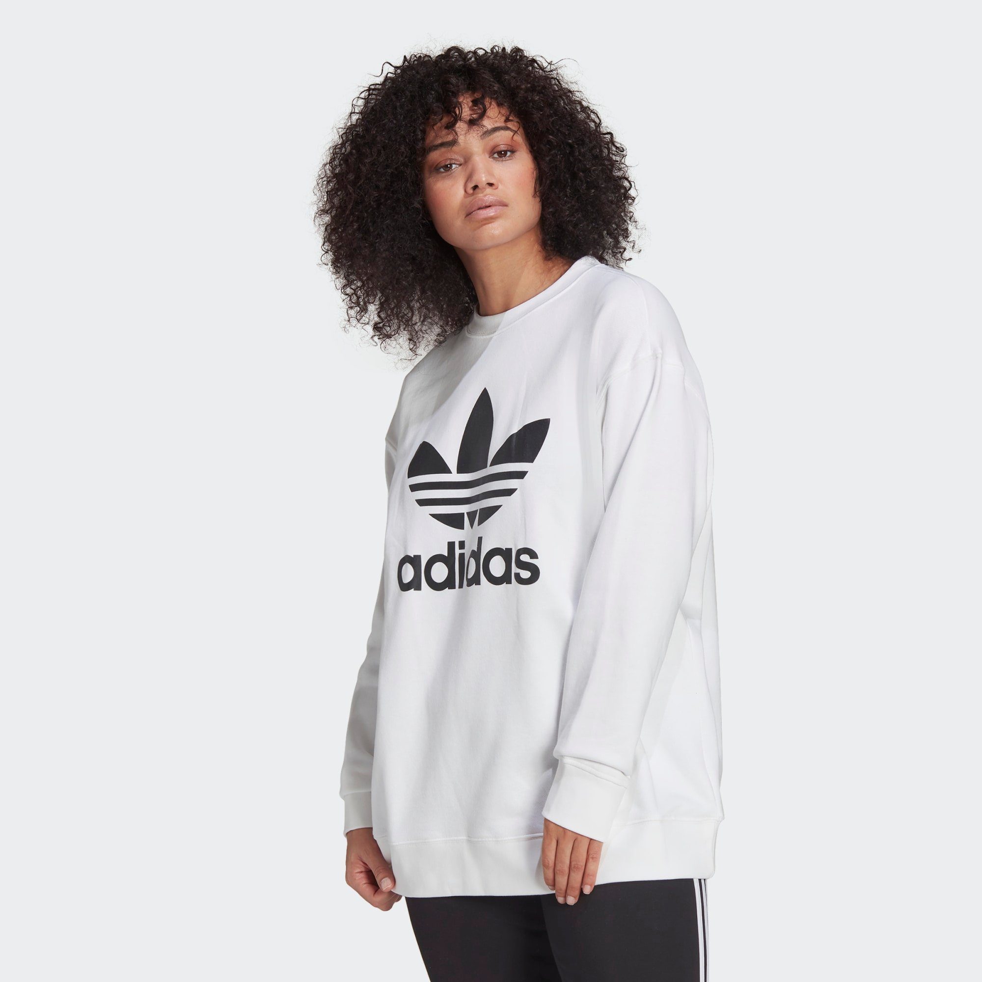 adidas Originals Langarmshirt »Trefoil Sweatshirt – Große Größen« online  kaufen | OTTO