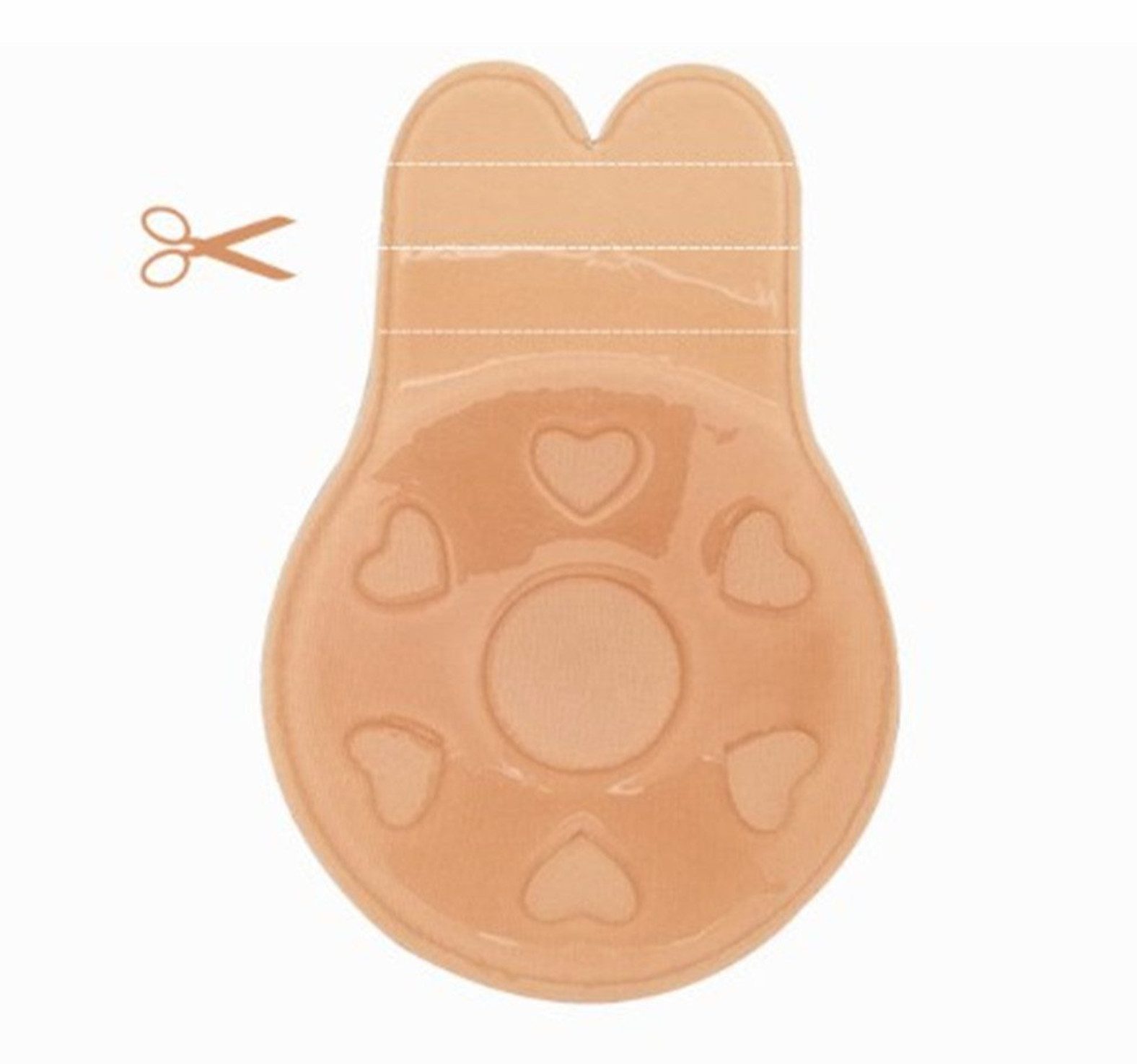 XDeer Klebe-BH 2 Stück Klebe Bh, Klebe Bh Push-Up, Unsichtbarer,Wiederverwendbare Sticky Bra für Abendkleid Brautkleid Badeanzug und Rückenfreie