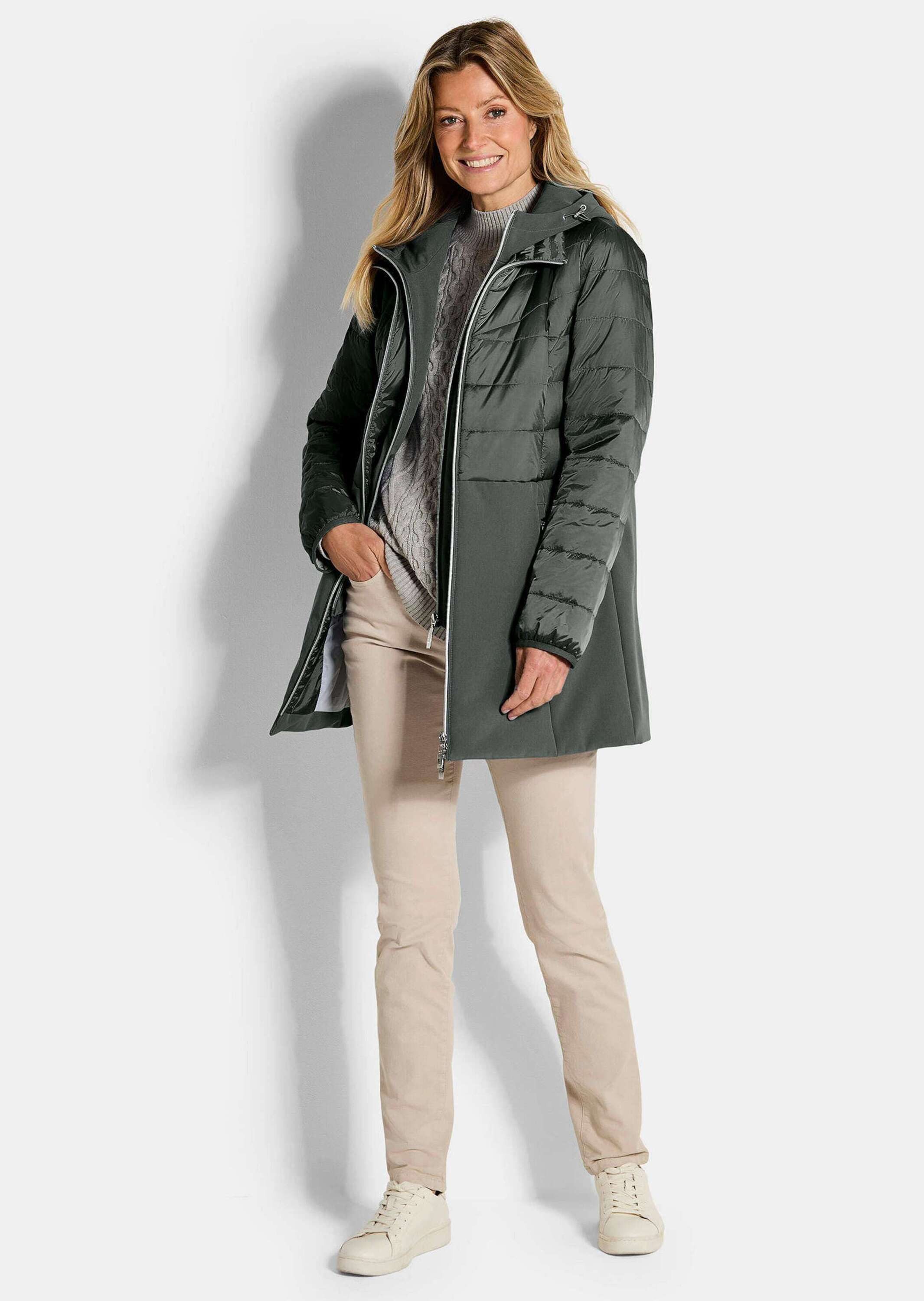 GOLDNER Kurzmantel Steppmantel mit Softshell-Einsatz günstig online kaufen