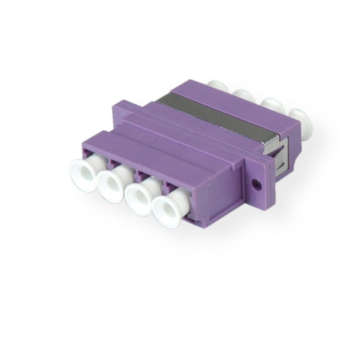 VALUE LWL-Kupplung LC vierfach, OM4 Glasfaserkabel, PB