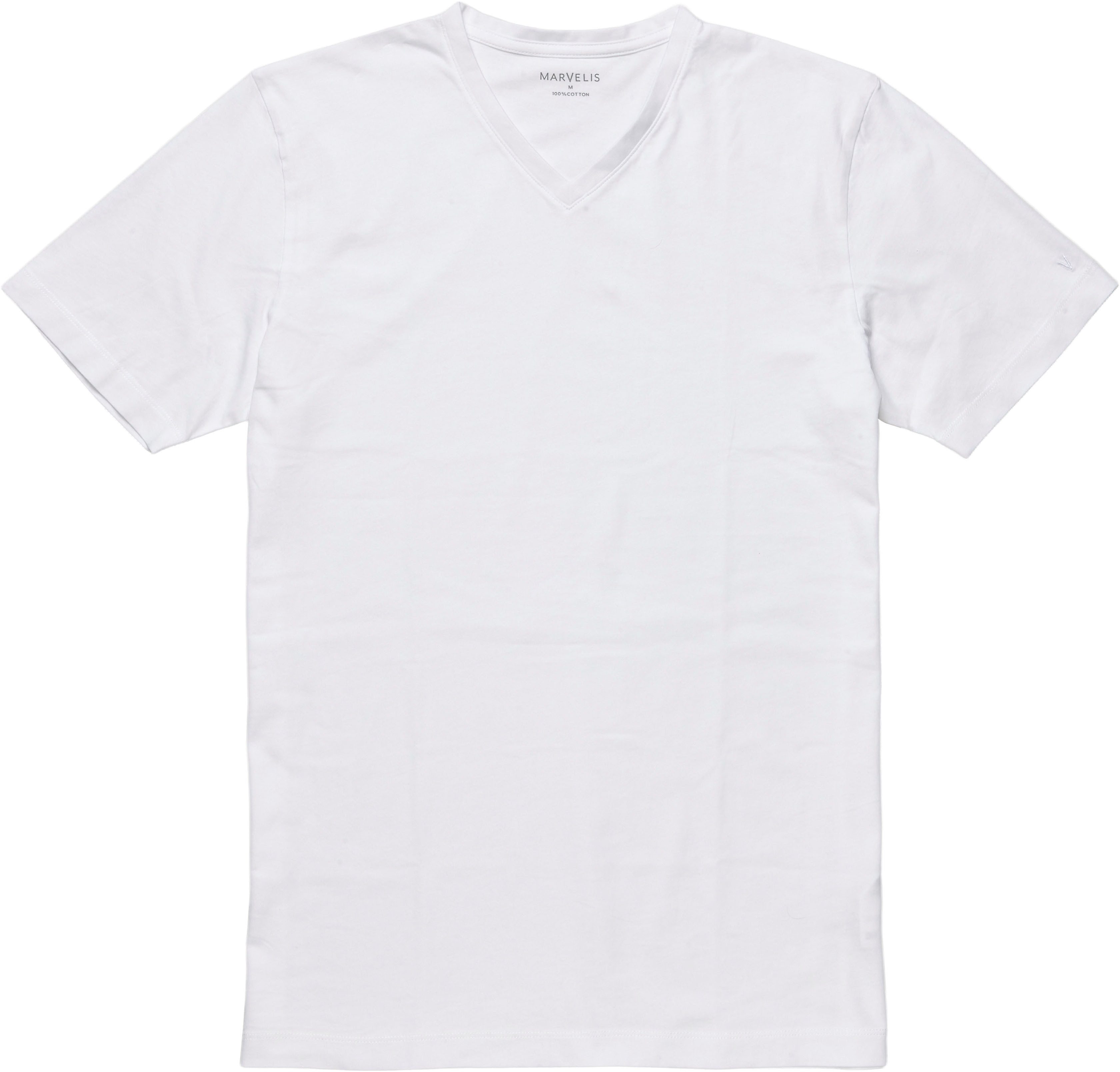 MARVELIS V-Shirt (2-tlg) V-Ausschnitt, Doppelpack, regular fit, Basic, Unte günstig online kaufen