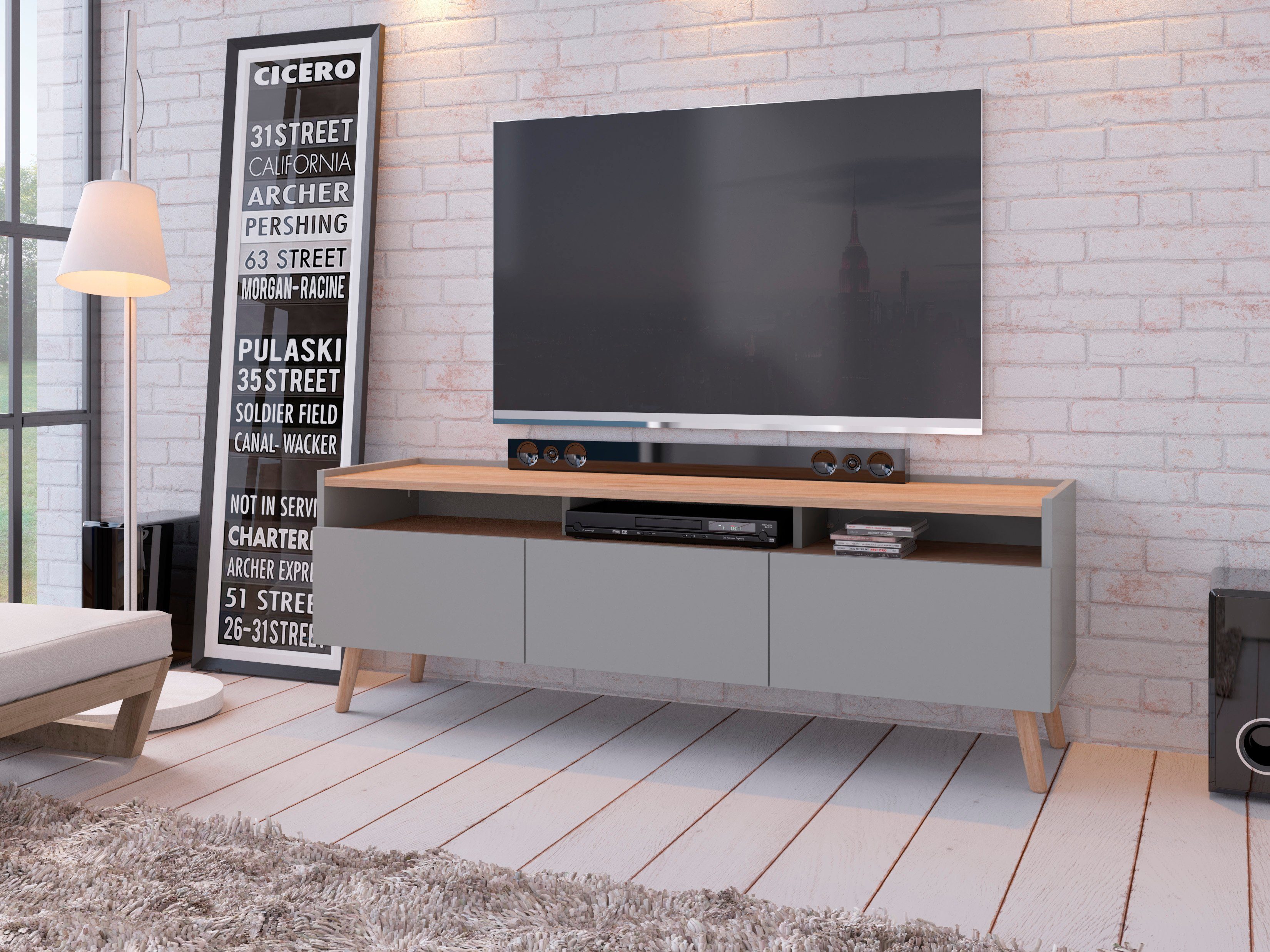 INOSIGN Lowboard Scandi, Breite 150 cm | TV-Schränke