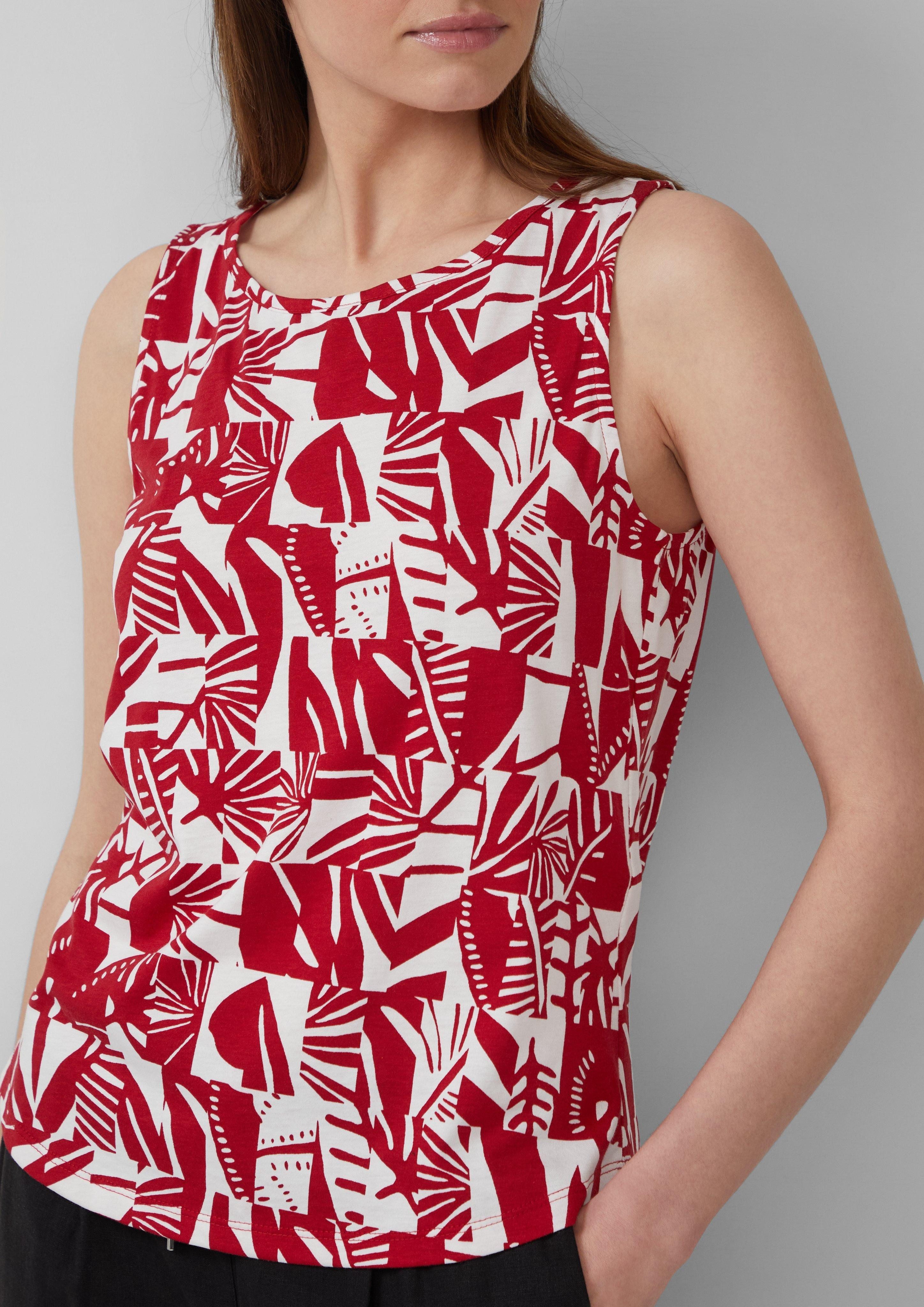 s.Oliver Shirttop Top mit dekorativem Cut-out günstig online kaufen