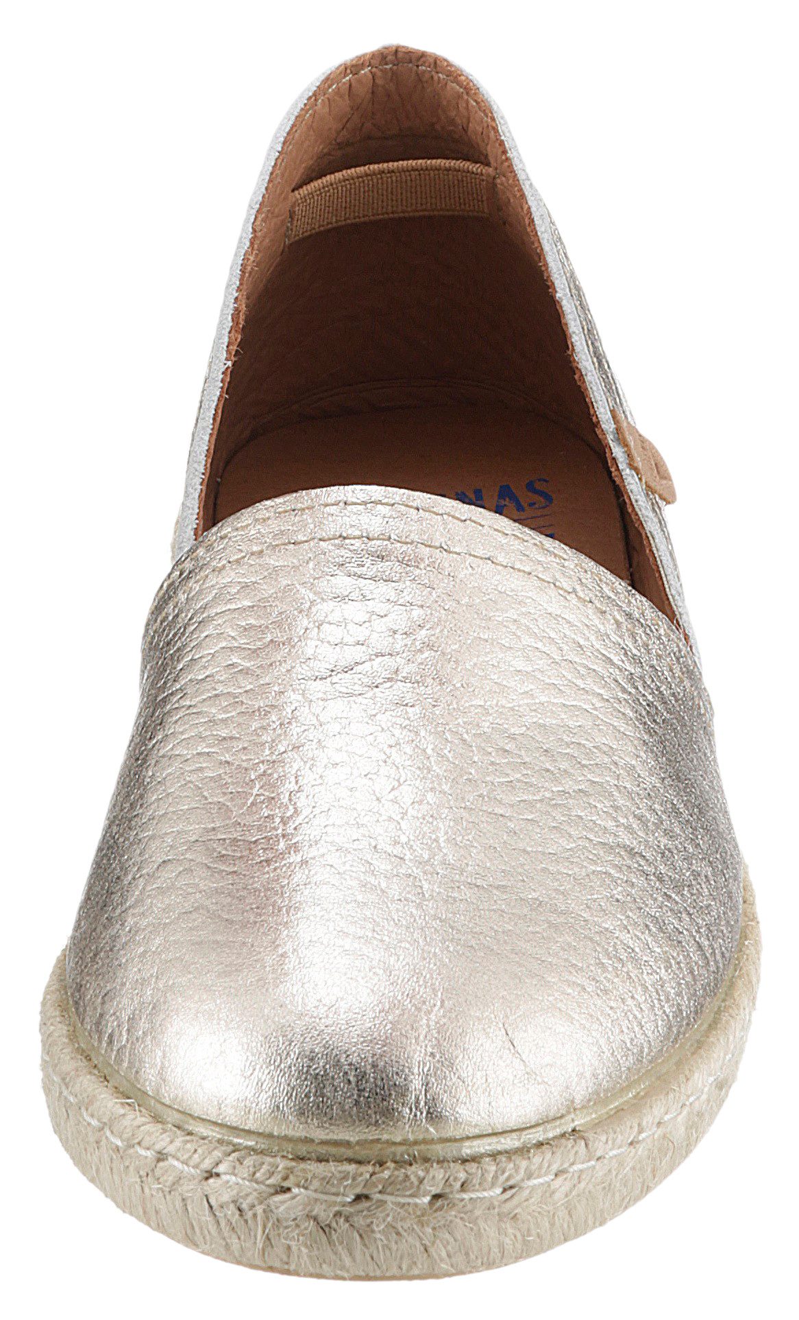 VERBENAS CARMEN NUCLEO METAL Espadrille, Slipper, Sommerschuh, Strandschuh im Metallic Look