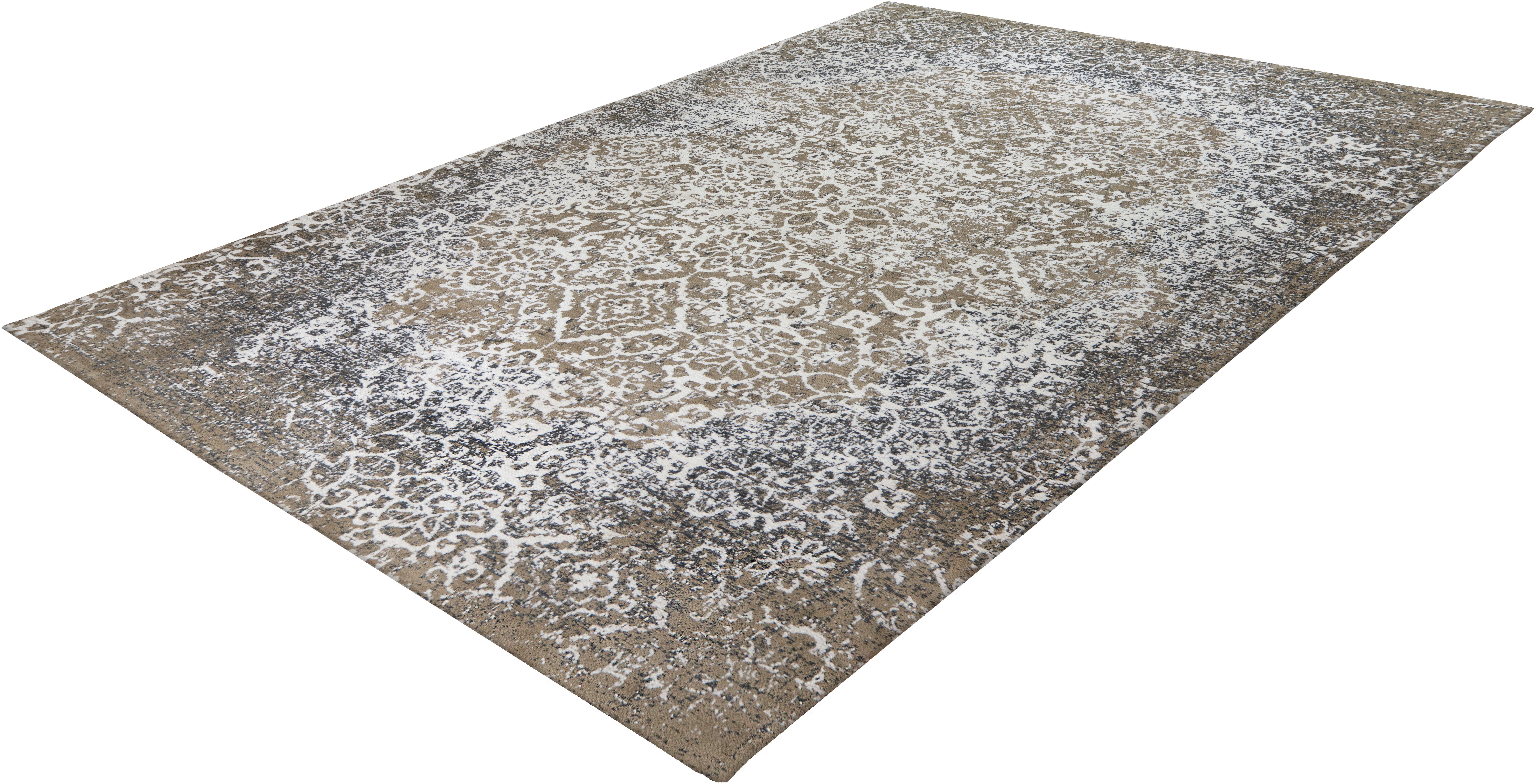 Kayoom Teppich River 160, rechteckig, Höhe: 10 mm, Jacquard, Retro- und Vintage-Design, Baumwollrücken