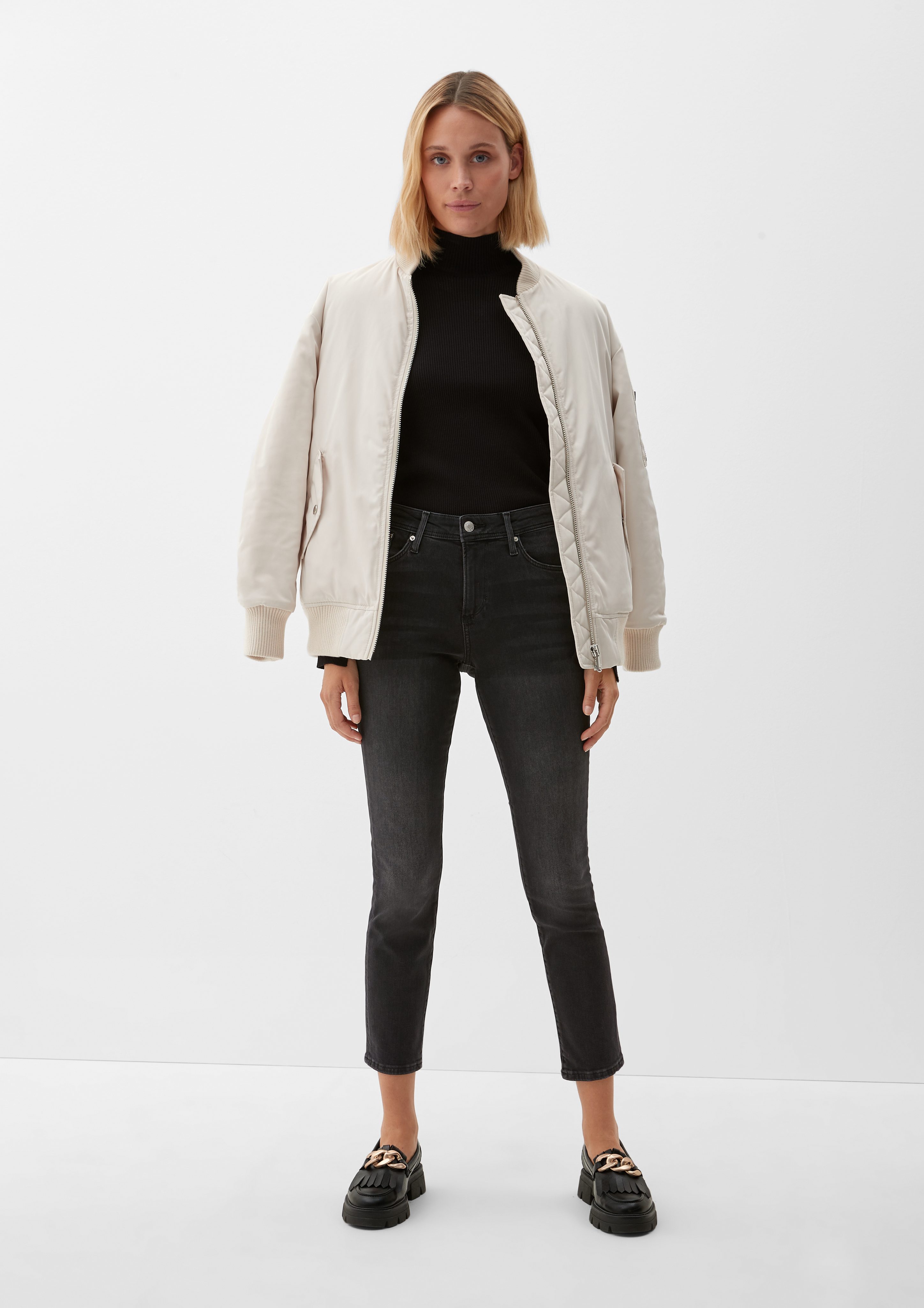 Jeans graphit Slim: Waschung Cropped s.Oliver 7/8-Jeans
