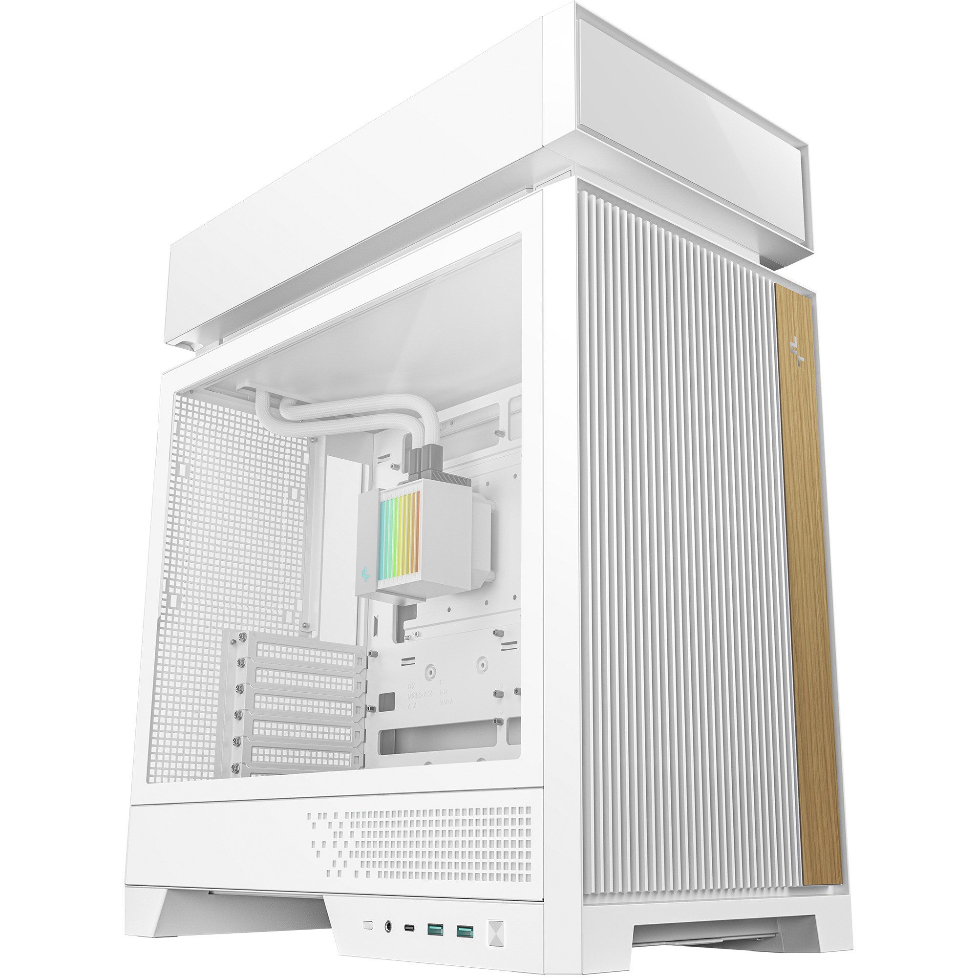 DeepCool PC-Gehäuse DeepCool CL6600 WH, Tower-Gehäuse, (Tempered