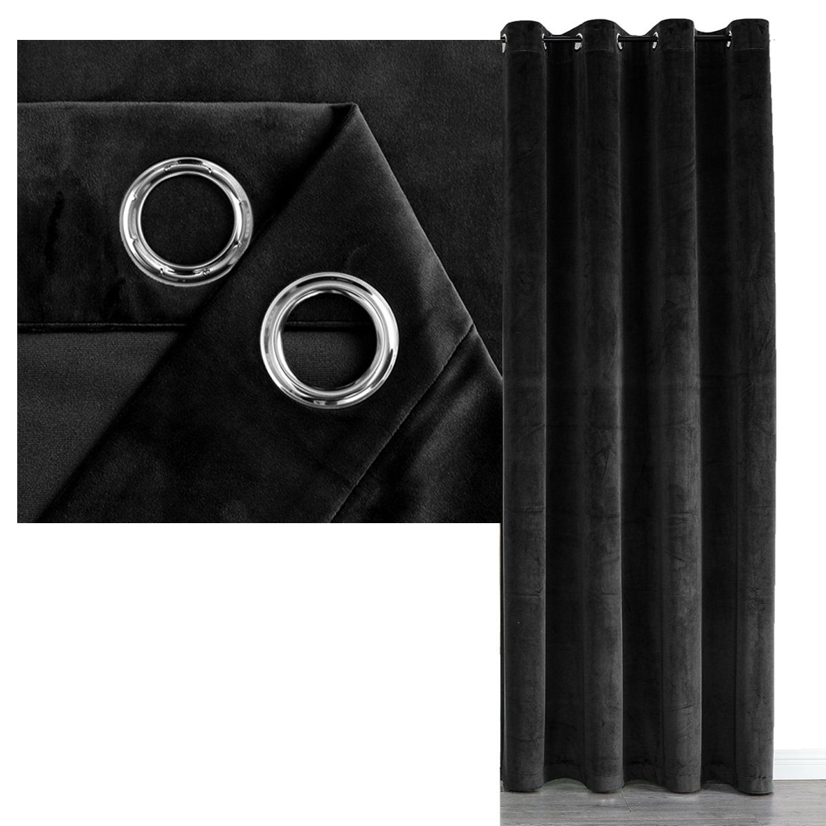 Vorhang SAMT Vorhang Ösen Verdunkelungsvorhang abdunkelnd (1 St), Ösen, abd günstig online kaufen