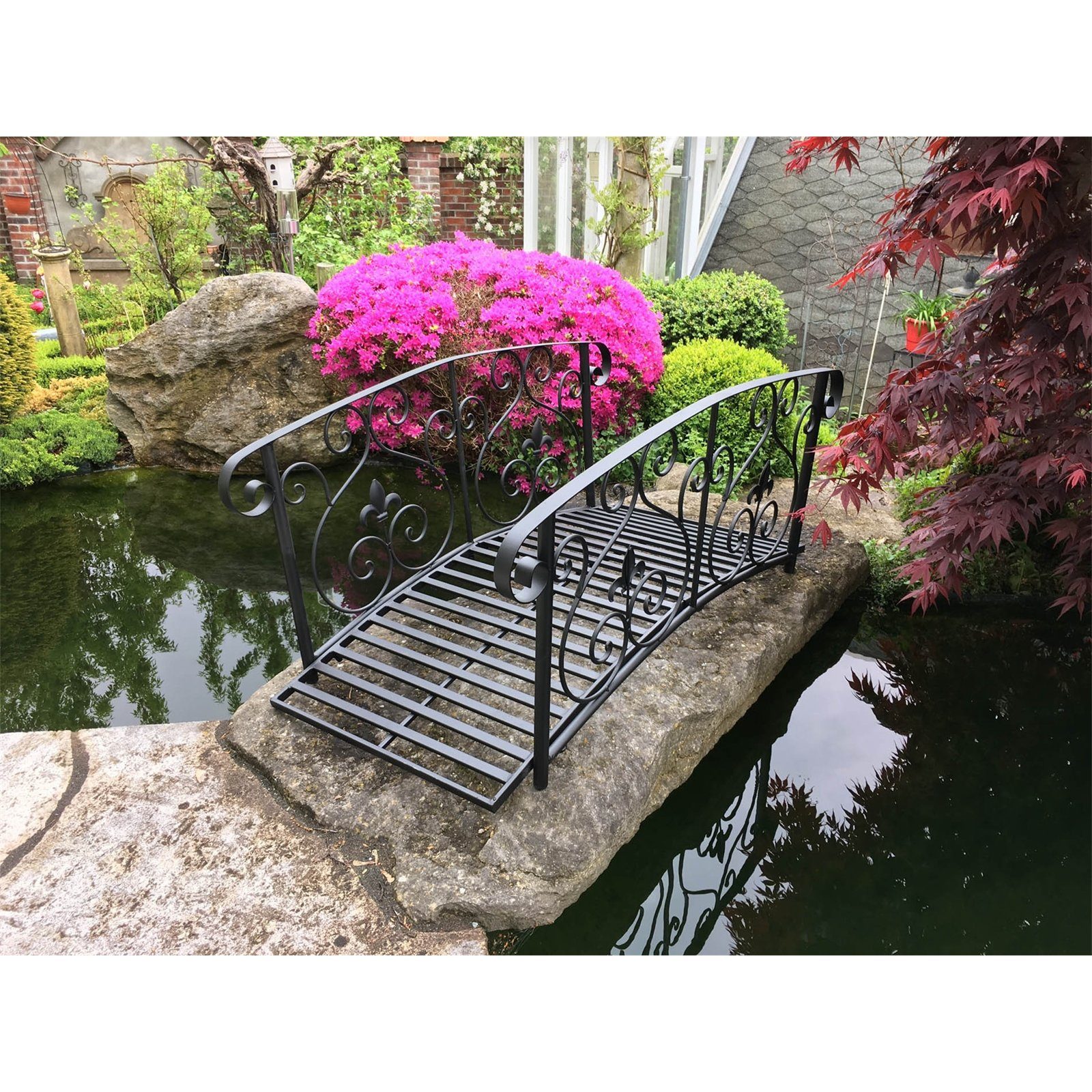 HTI-Living Zierbrücke Brücke Fleur de Lis, (Stück, 1 St., 1 Gartenbrücke), günstig online kaufen