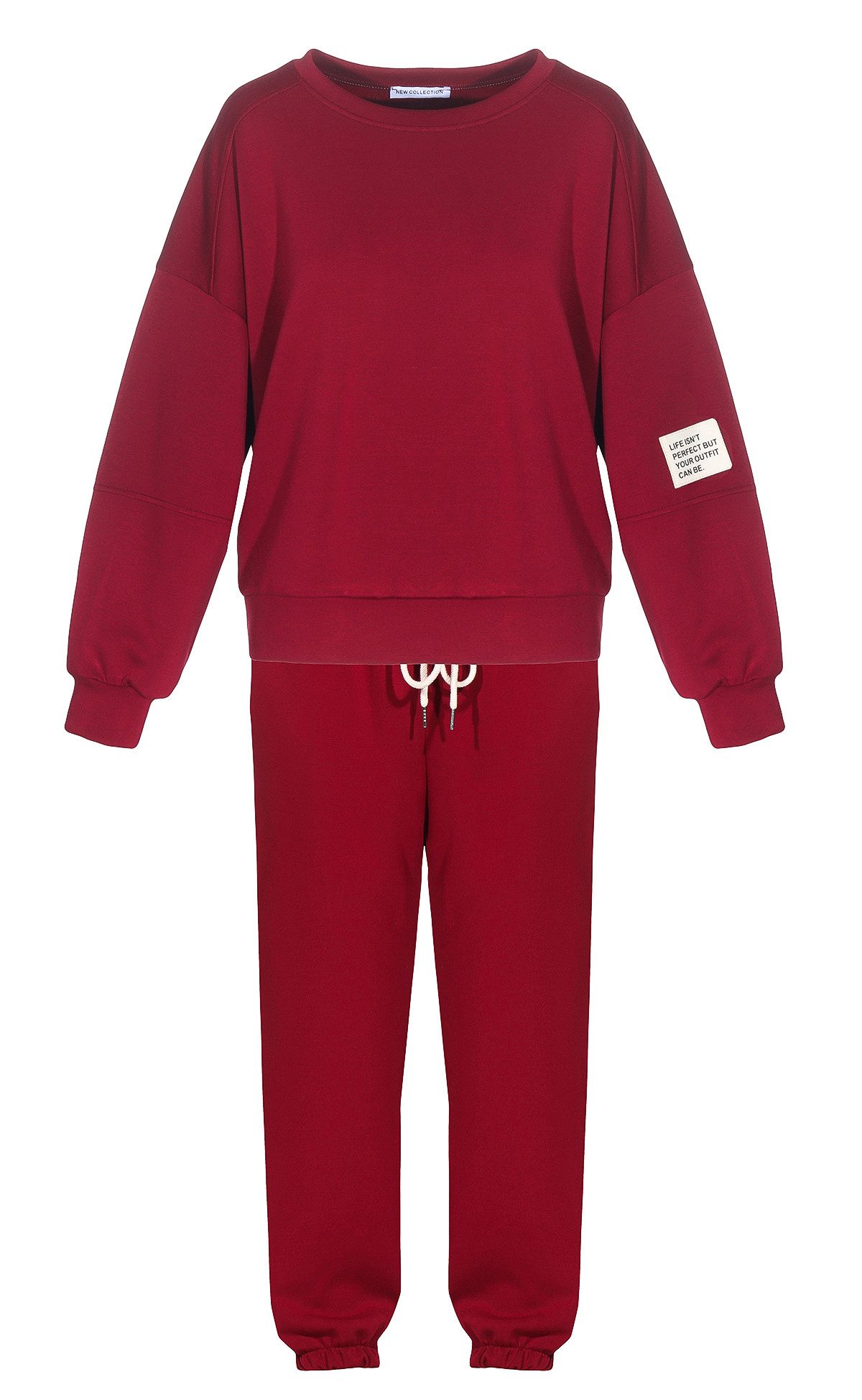simaranda Jogginganzug Damen Jogginganzug 7065 36-42 Bordo (Set) günstig online kaufen