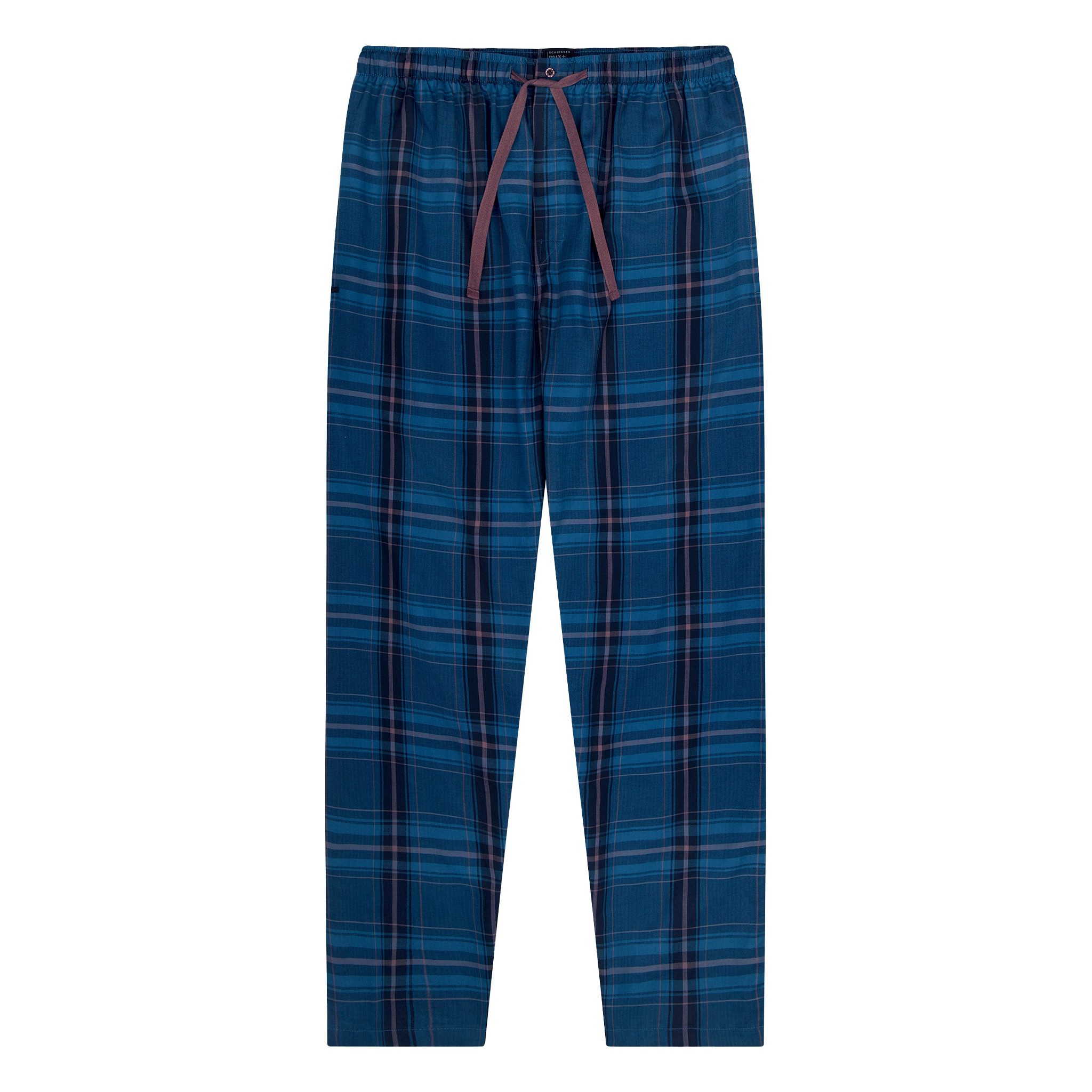 Schiesser Pyjamahose Schlafanzughose lang mit Knopfleiste