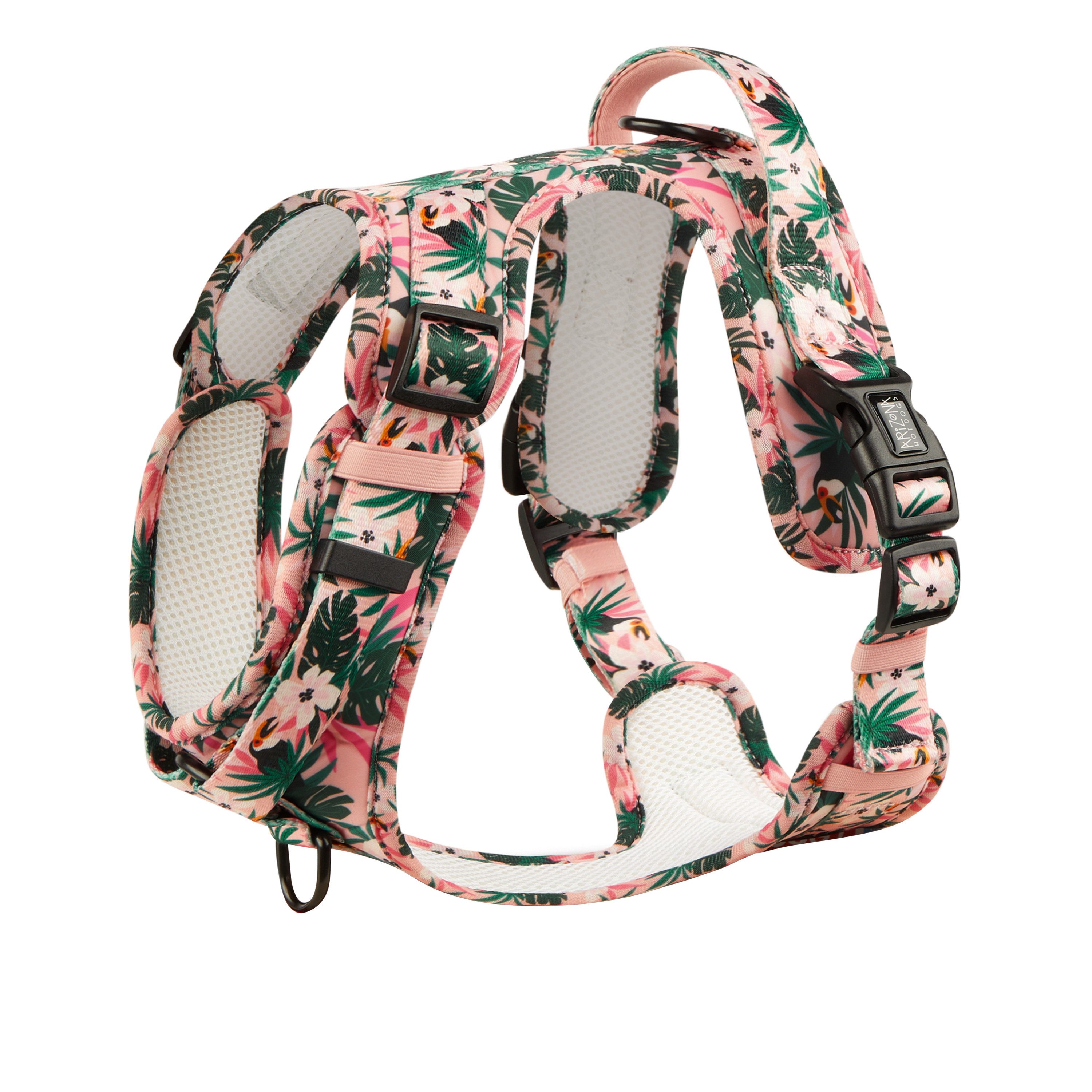 ARIZONA HOT DOGS Hunde-Geschirr Neopren Griffgeschirr Tropicool Buntes Blat günstig online kaufen