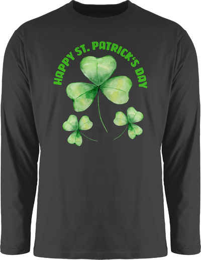 Shirtracer Rundhalsshirt Happy St Patricks Day Kleeblatt Irland St. Patricks Day