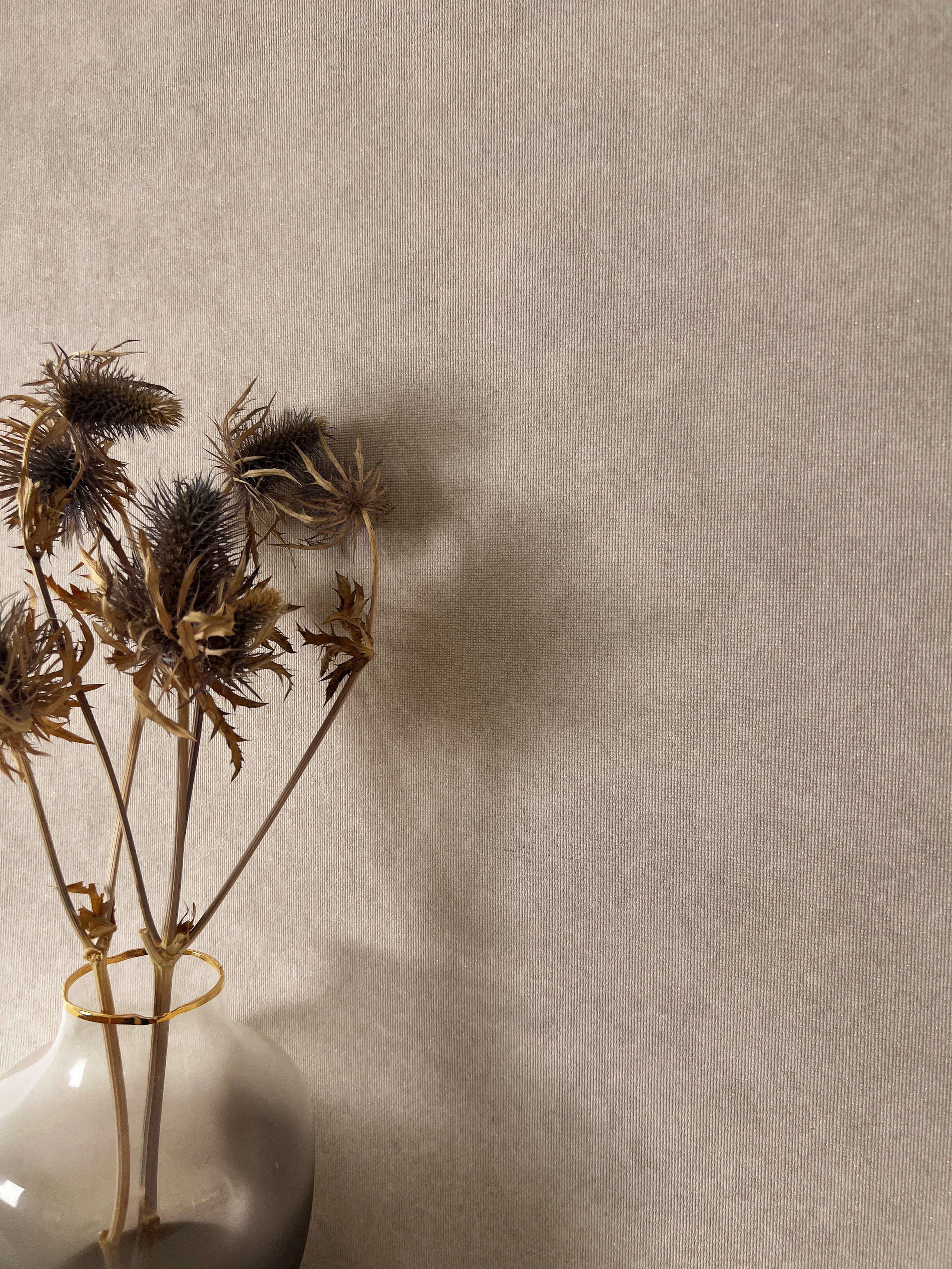 Newroom Vliestapete Zeno Helltaupe Tapete Mustertapete Unifarbe, Textil-Opt günstig online kaufen