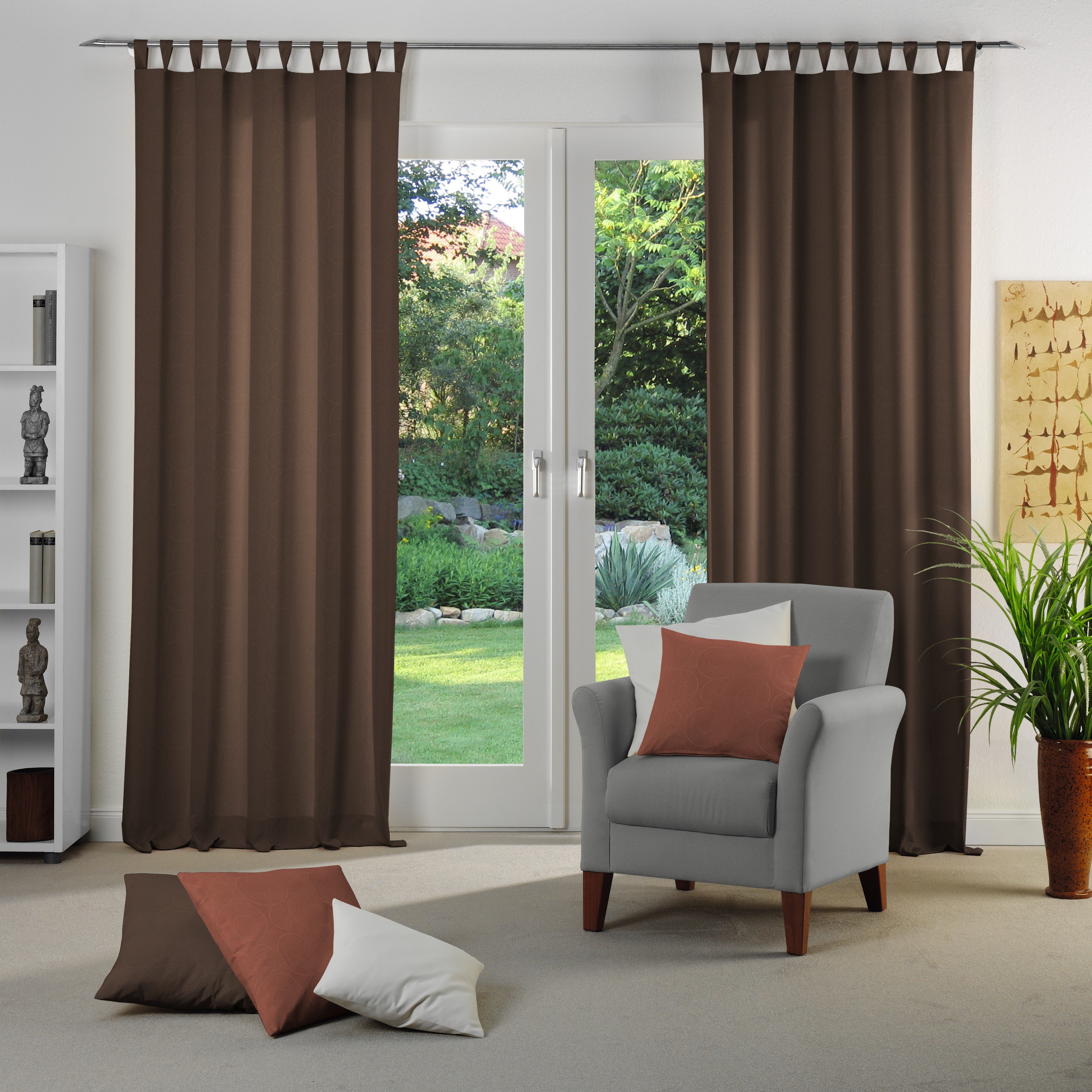 Wirth Vorhang NEUFAHRN (1 St), Schlaufen, blickdicht, Jacquard