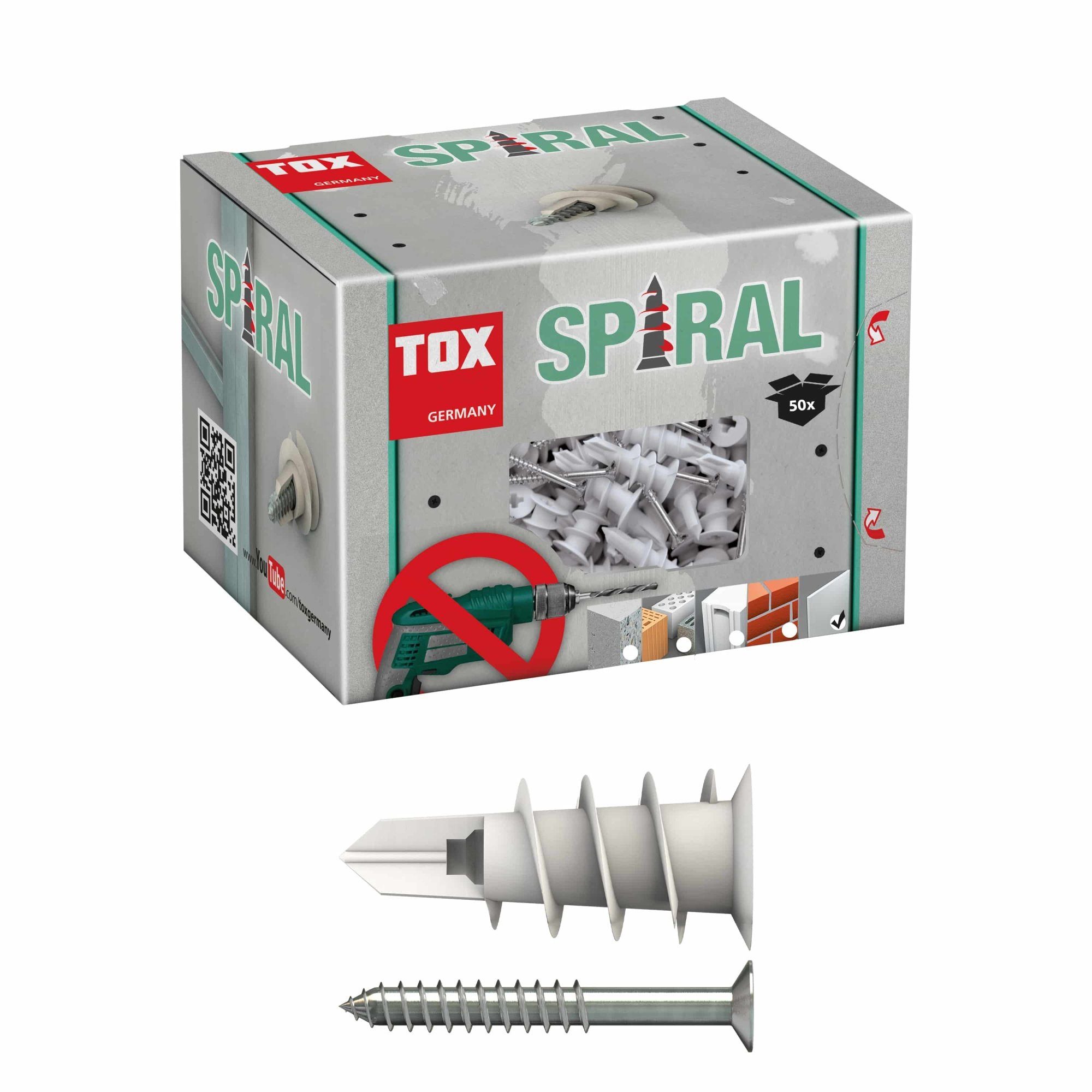 TOX-DÜBEL-TECHNIK Universaldübel, TOX Gipskartondübel Spiral Plus Spiral 32 + Schraube