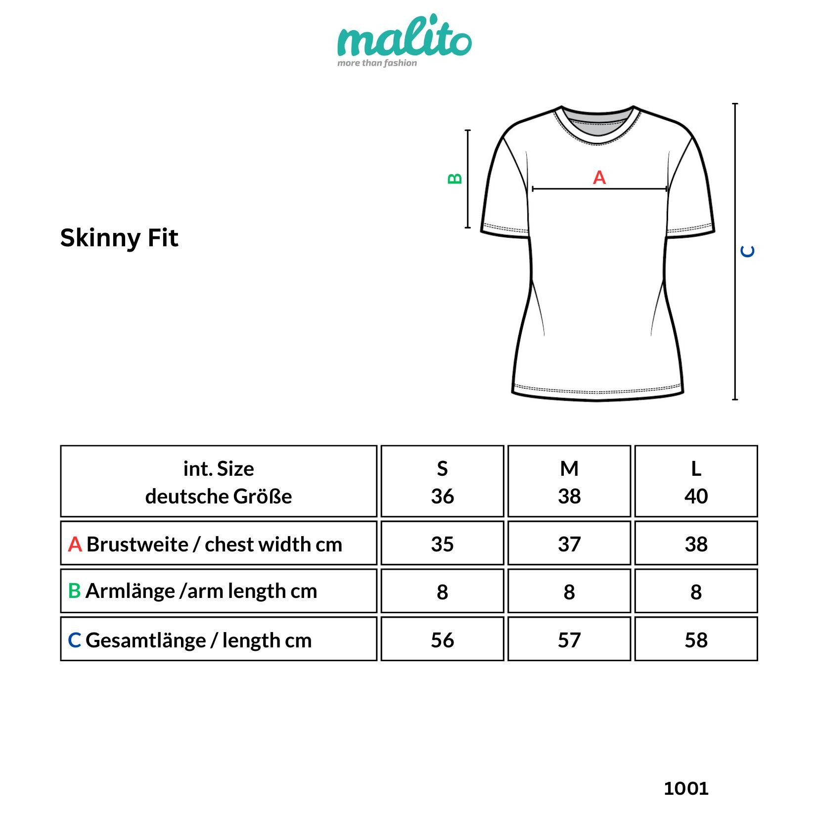 Muse T-Shirt Basic Kurzarm T-Shirt Skinny Fit 1001