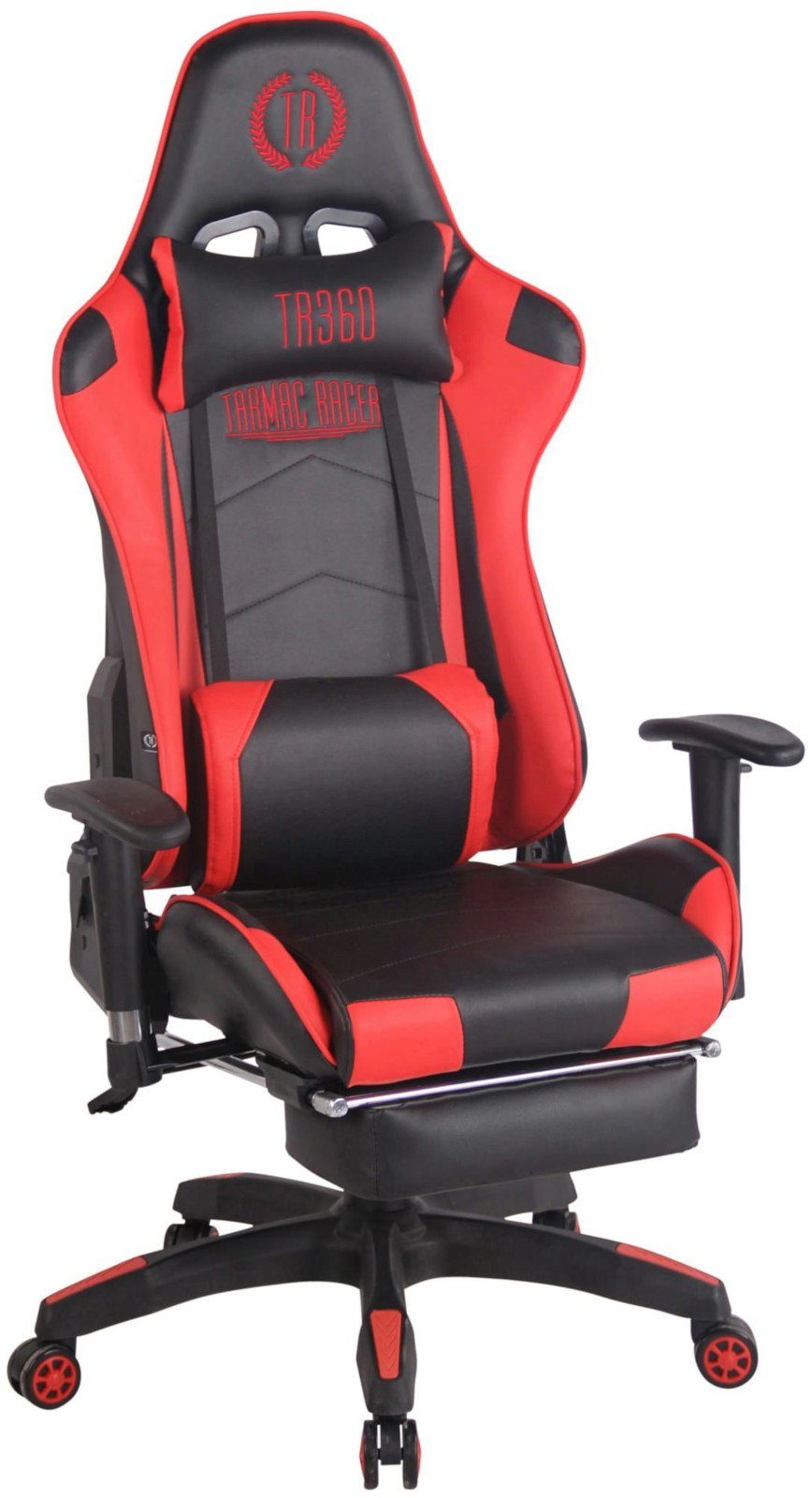 CLP Gaming Chair Turbo Fußablage, und drehbar Höhenverstellbar mit