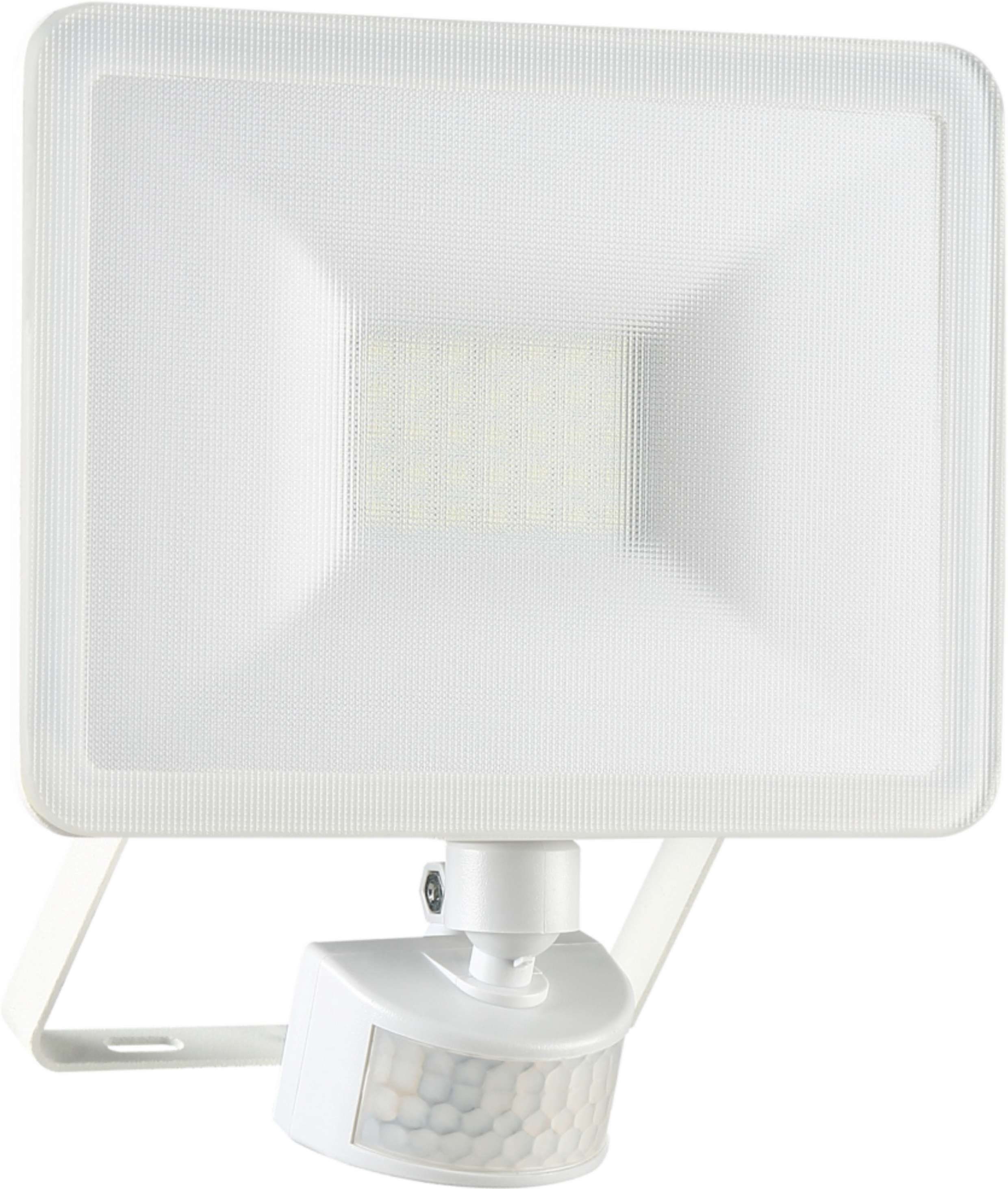 Elro LED Wandstrahler LF60, LED fest integriert, Tageslichtweiß, LED-Strahler, Bewegungsmelder, Wasserdicht, Frostbeständig weiss