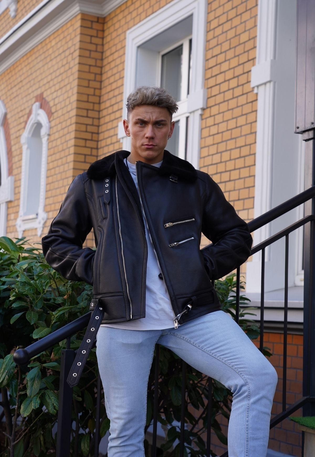 Hollert Winterjacke Lammfelljacke - VANDAMM SCHWARZ günstig online kaufen