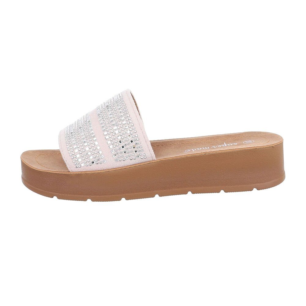 Ital-Design Damen Mules Freizeit Plateausandaletten Flach günstig online kaufen