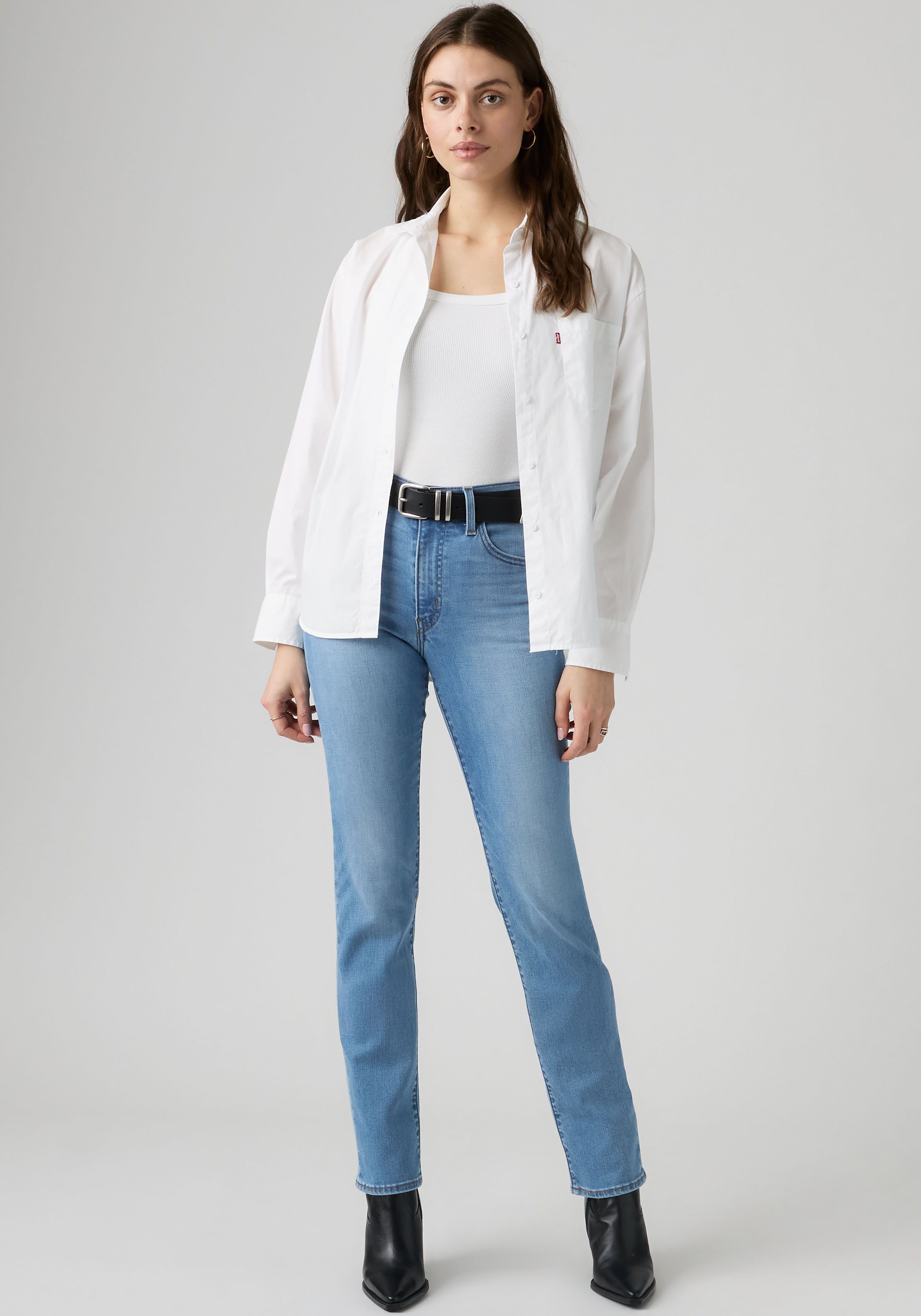 Levi's® Slim-fit-Jeans 722 HIGH RISE SLIM mit Lyocell und Stretch – Bild 5 von 5