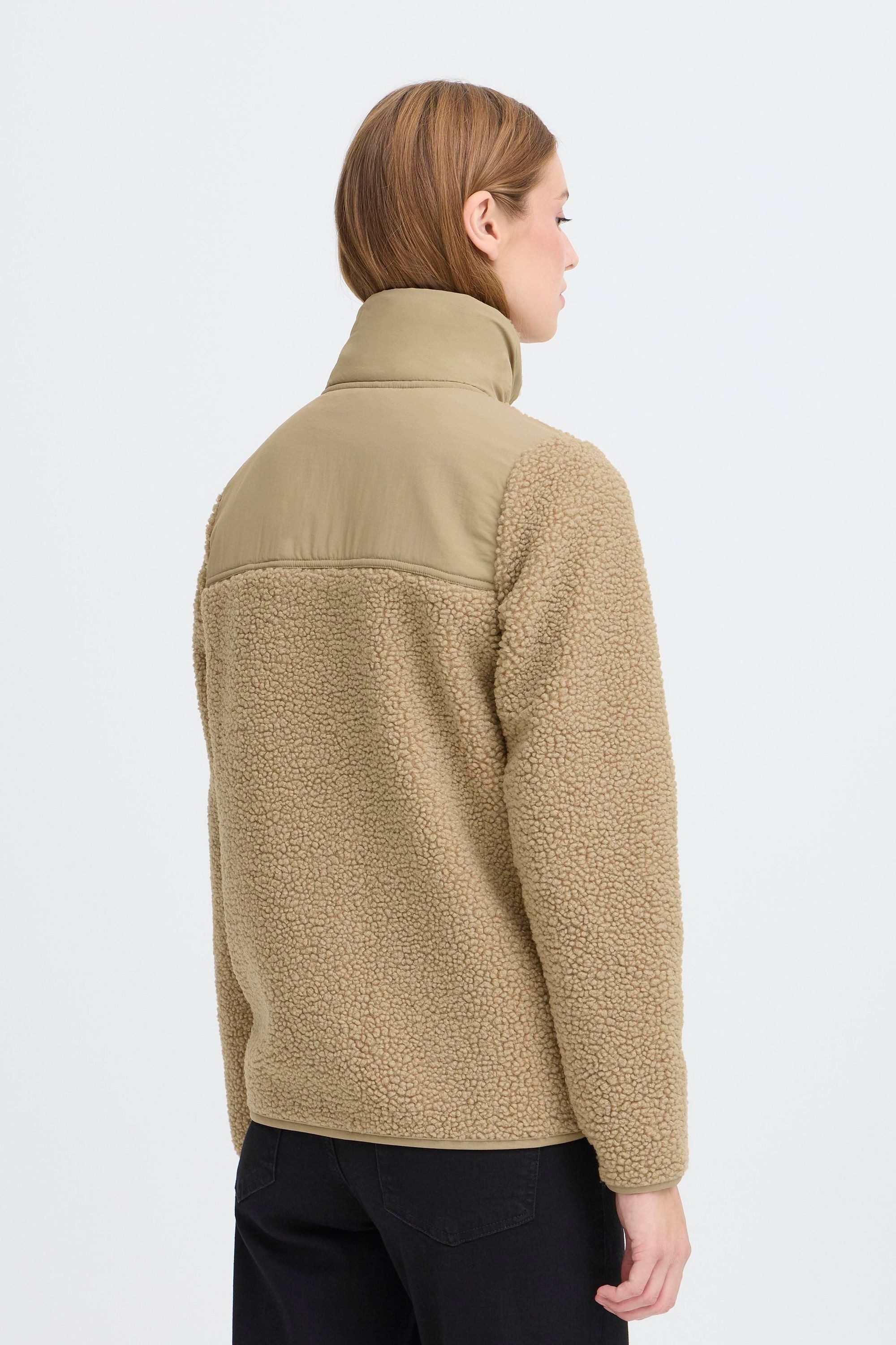 North Bend Plüschjacke NBGalonne W Modische Teddyjacke mit praktischen Taschen