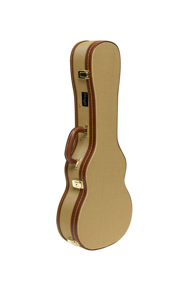 Stagg Gitarrentasche GCX-UKT GD Ukulelenkoffer für Tenor-Ukulele