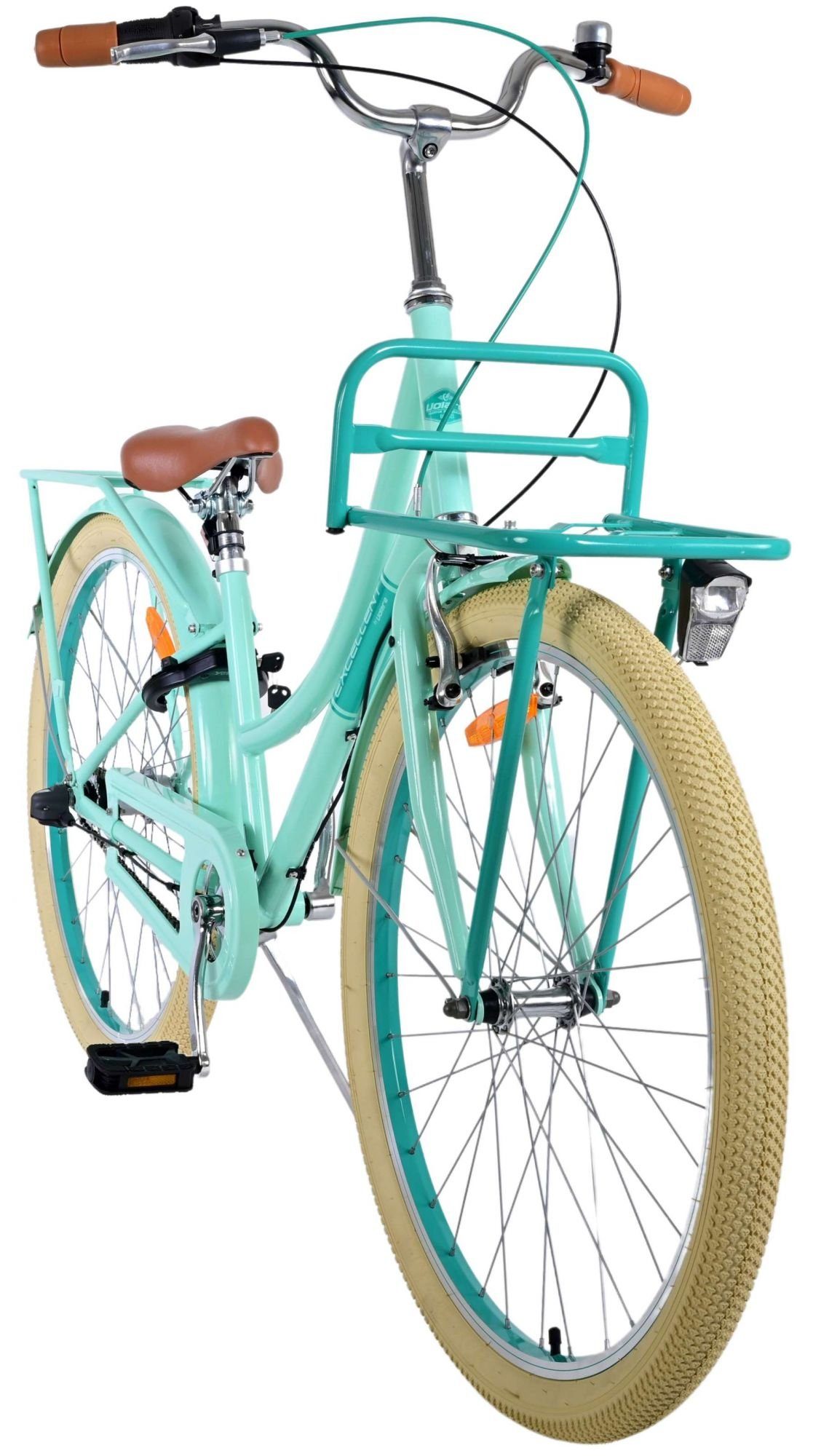 TPFSports Kinderfahrrad Volare Excellent 26 Zoll mit Rücktritt + Handbremse, 3 Gang, (Mädchen Fahrrad - Rutschfeste Sicherheitsgriffe), Kinder Fahrrad 26 Zoll mit Ständer Laufrad Mädchen Kinderrad