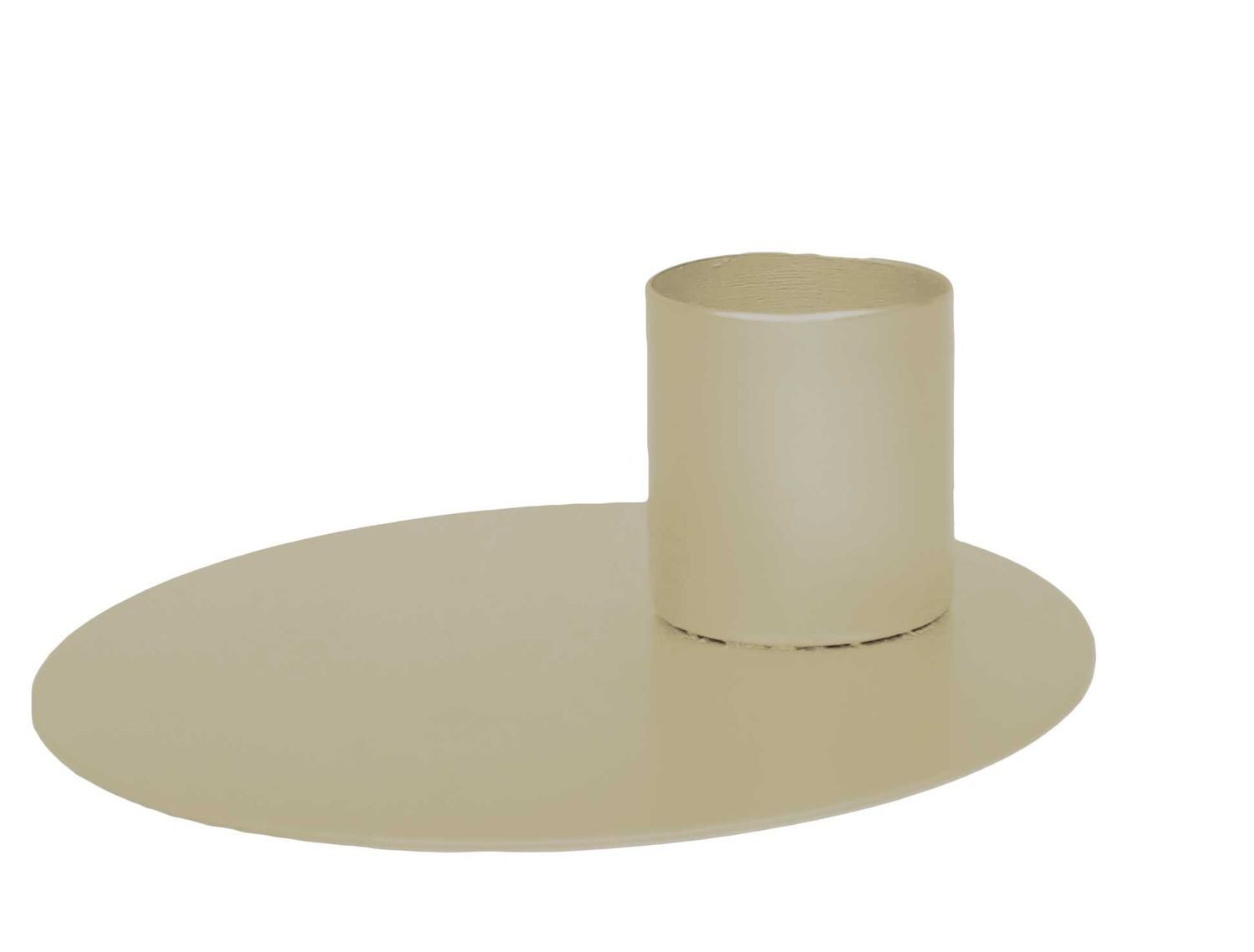 INNA-Glas Kerzenhalter Terence für Stabkerzen ca. Ø3,5cm, Schlamm, 4,5cm, Ø12,5cm