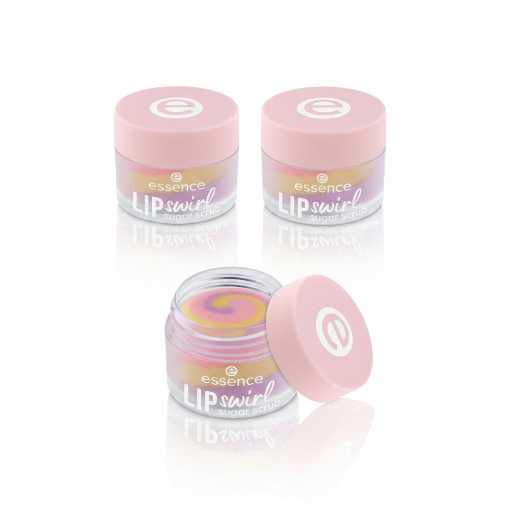 Essence Lippenpflegemittel LIP swirl sugar scrub, 3-tlg., 3-tlg., pflegend