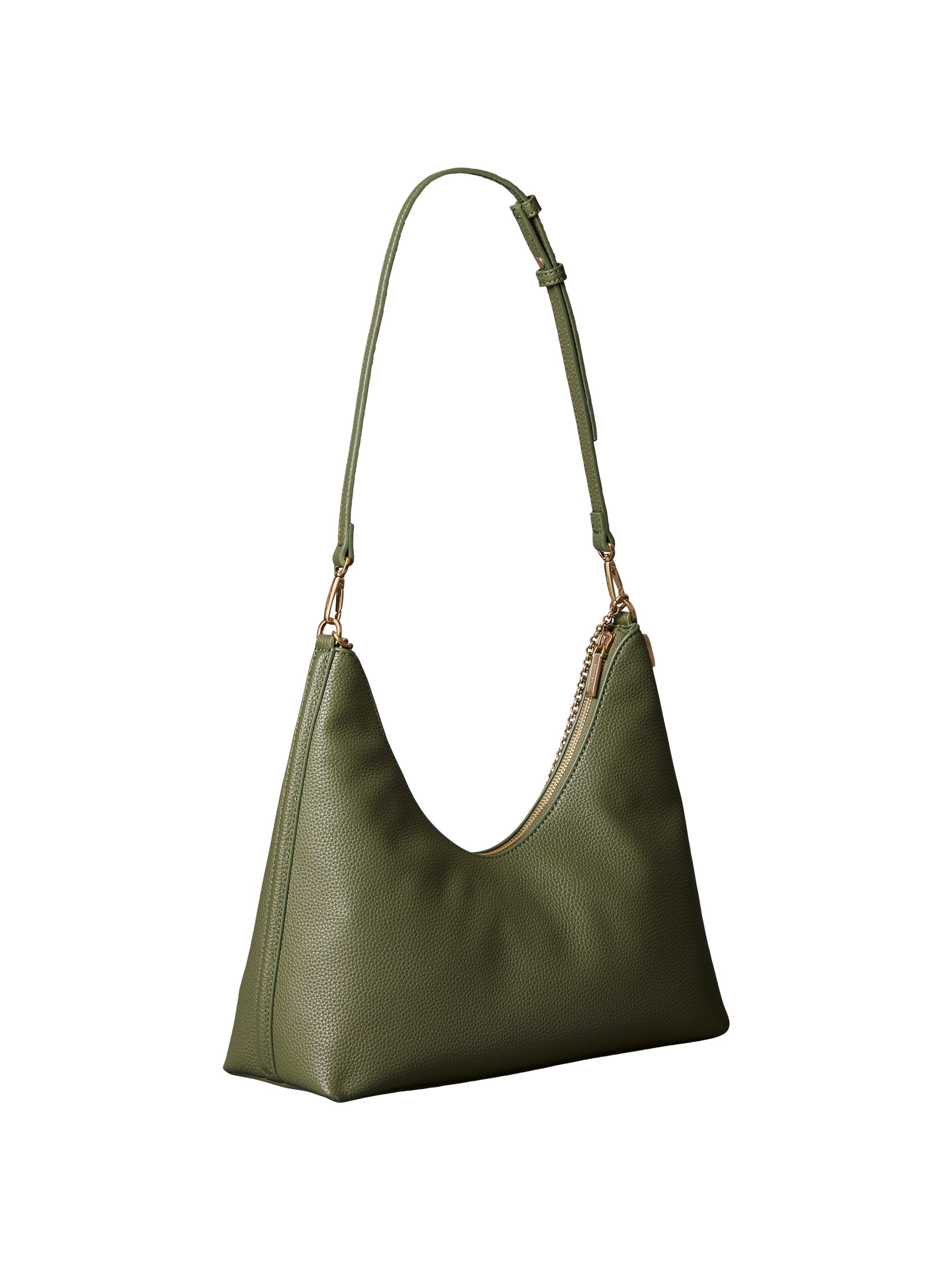 Calvin Klein Schultertasche EMBLEM HW PEBBLE SHOULDER BAG, Schultertasche, Umhängetasche, Hobo Bag mit Logoschriftzug
