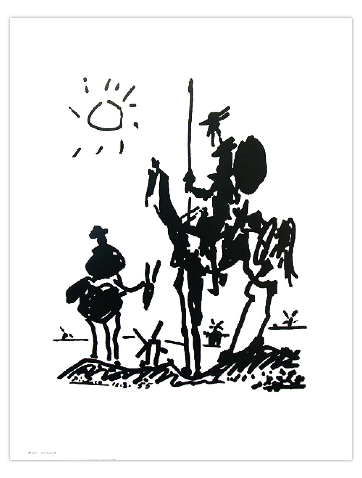 Close Up Poster Pablo Picasso Don Quixote Kunstdruck 40 x 50 cm günstig online kaufen